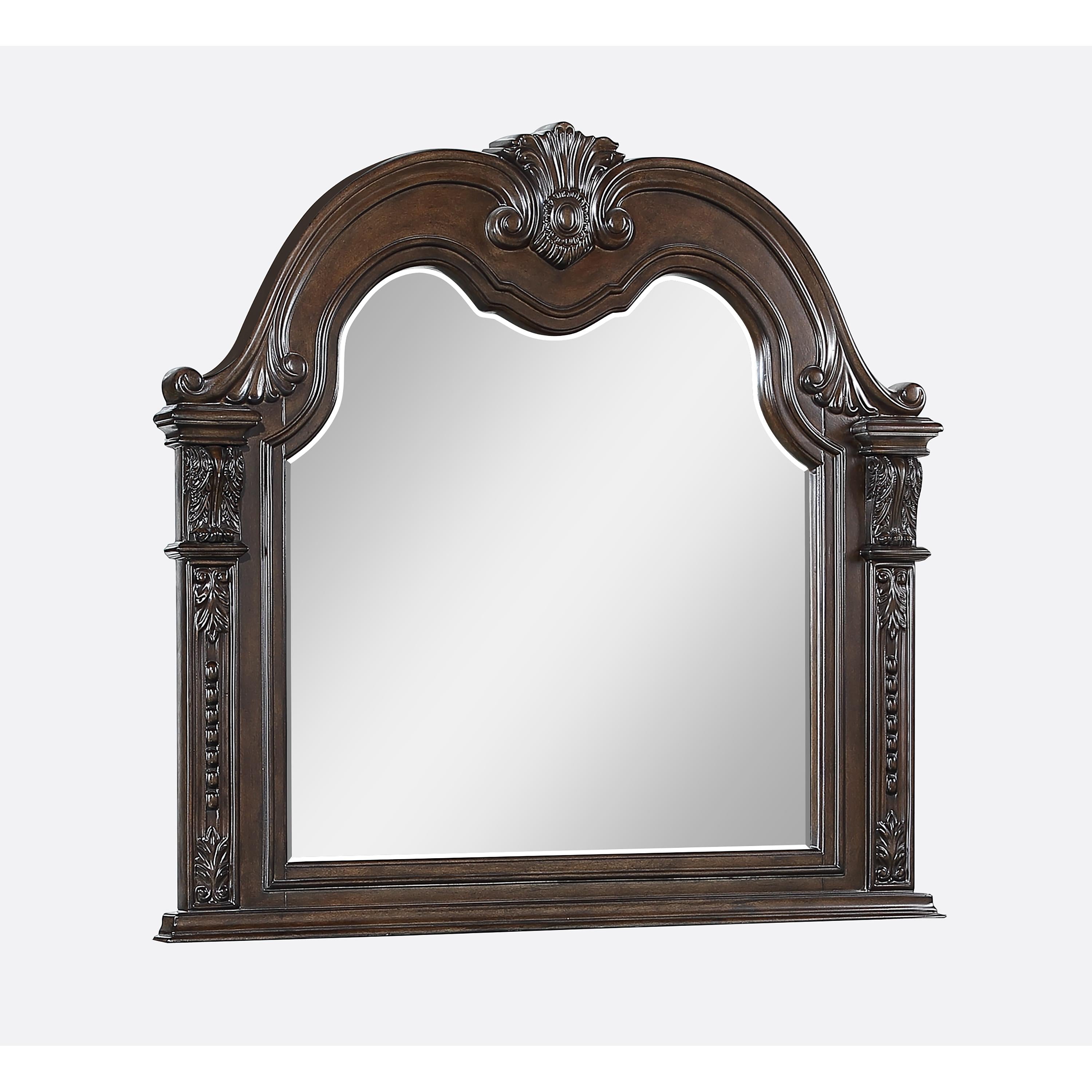 Crown Mark Stanley B1610-11 Dresser Mirror - Coffee Brown - Image 1