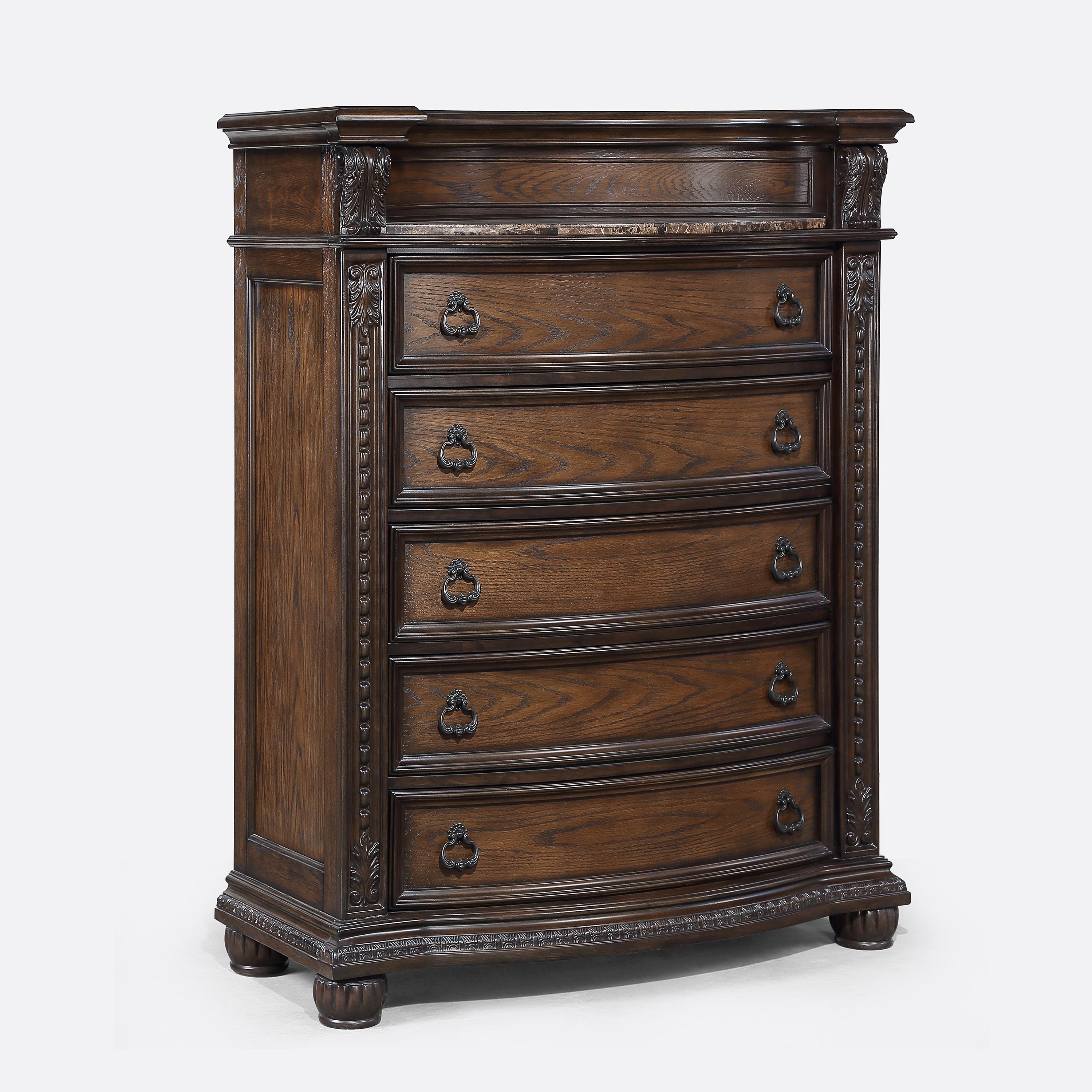 Crown Mark Stanley B1610-4 Chest - Coffee Brown - Image 1