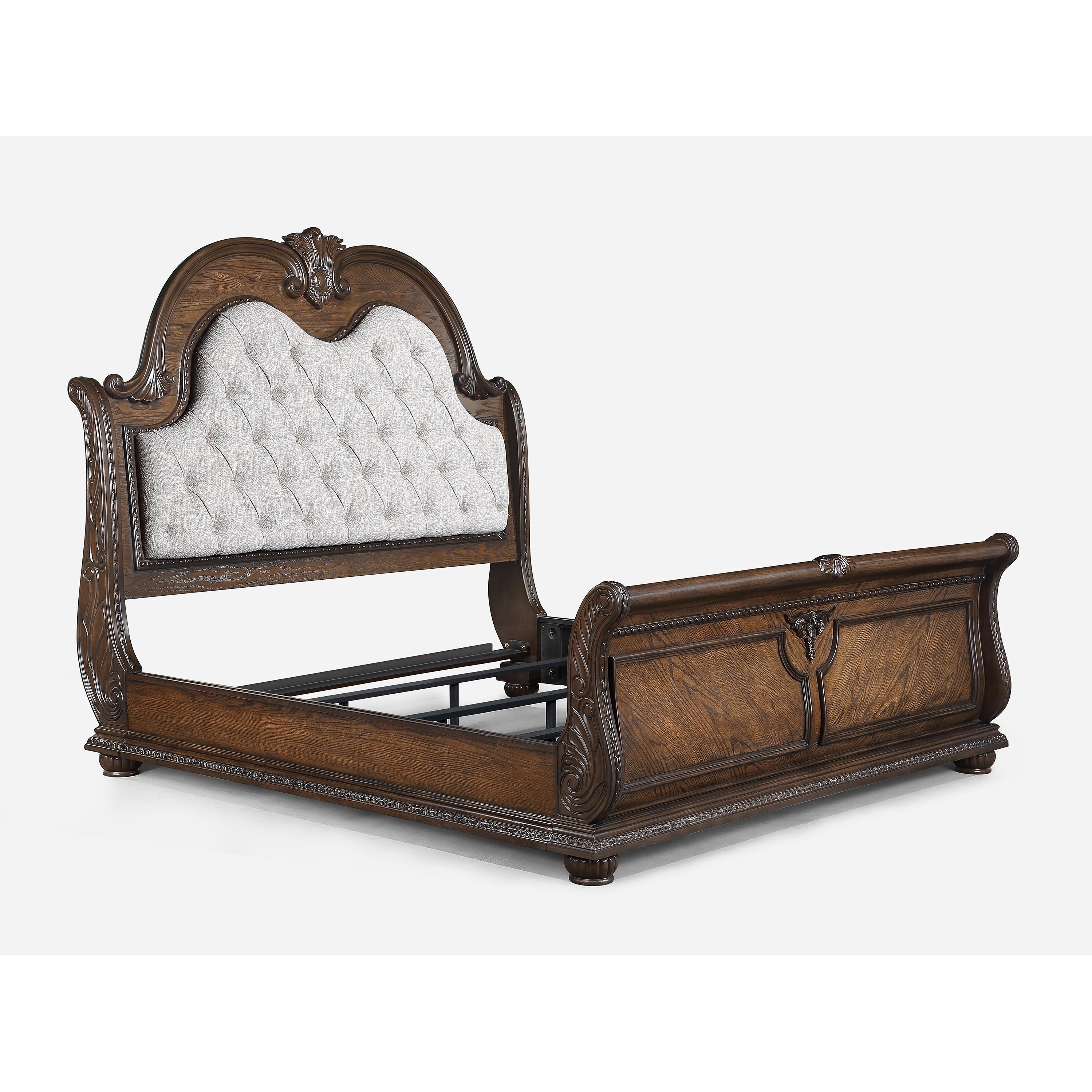 Crown Mark Stanley B1610-K King Bed - Coffee Brown - Image 2
