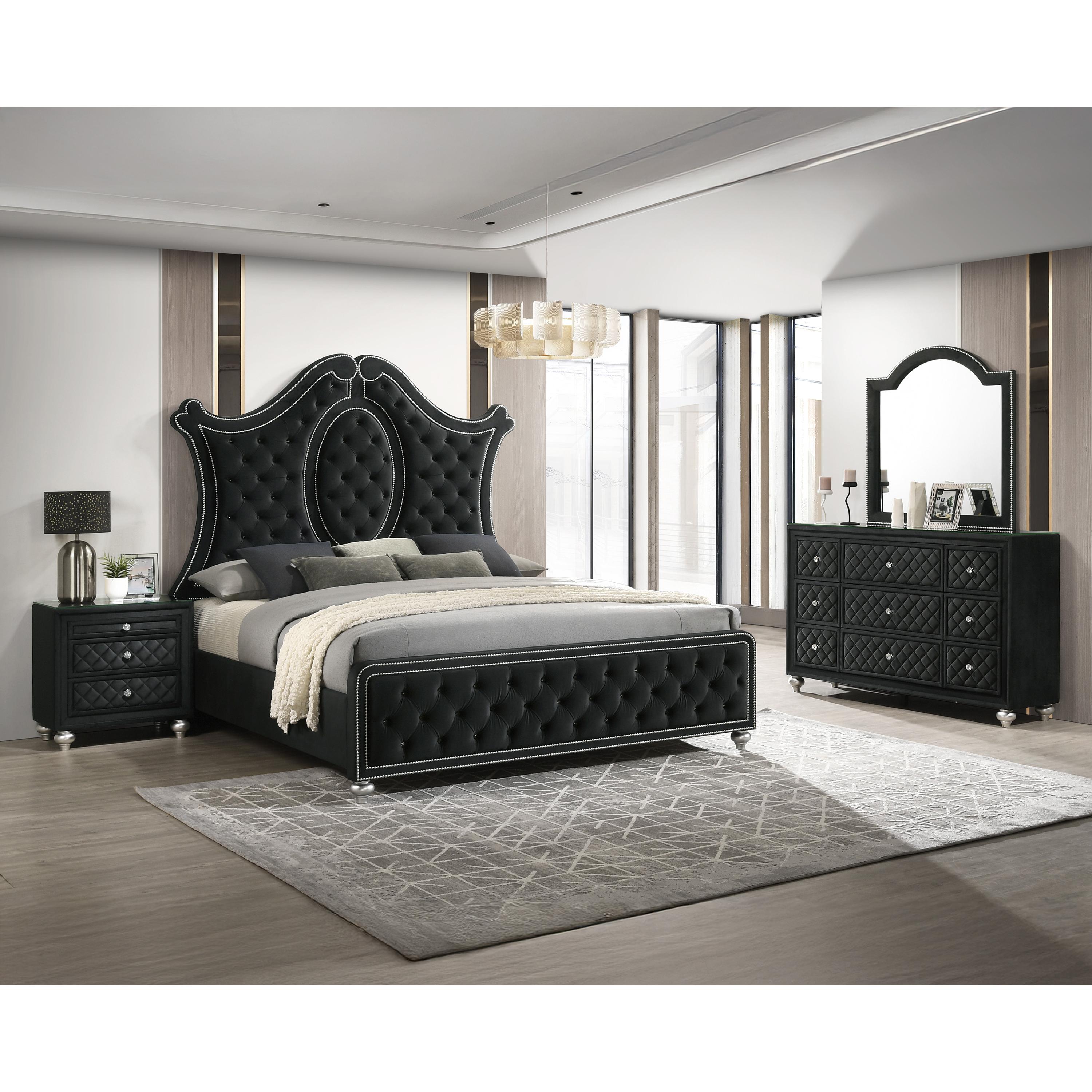 Crown Mark Cameo B2180-1 Dresser - Black - Image 3
