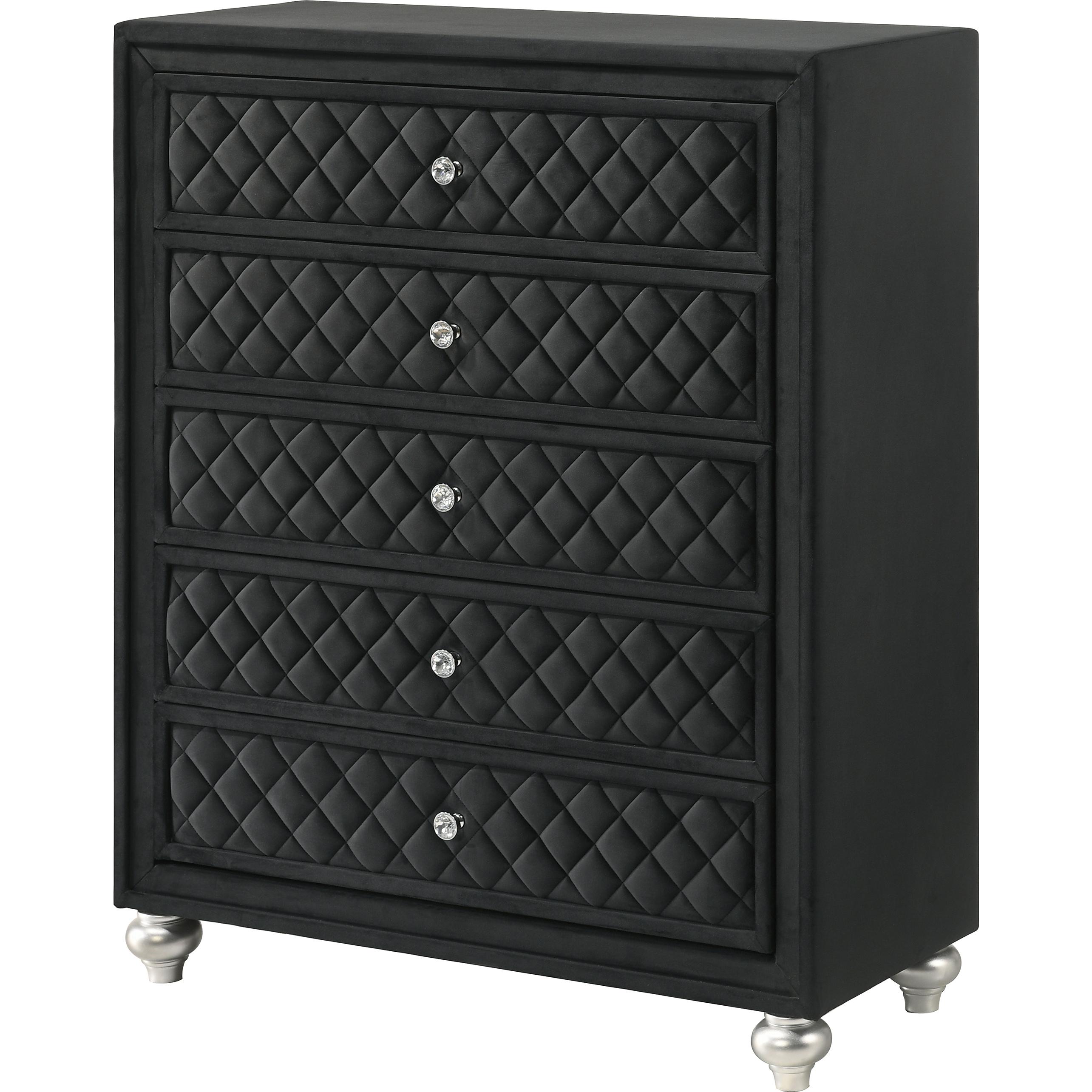 Crown Mark Cameo B2180-4 Chest - Black - Image 1