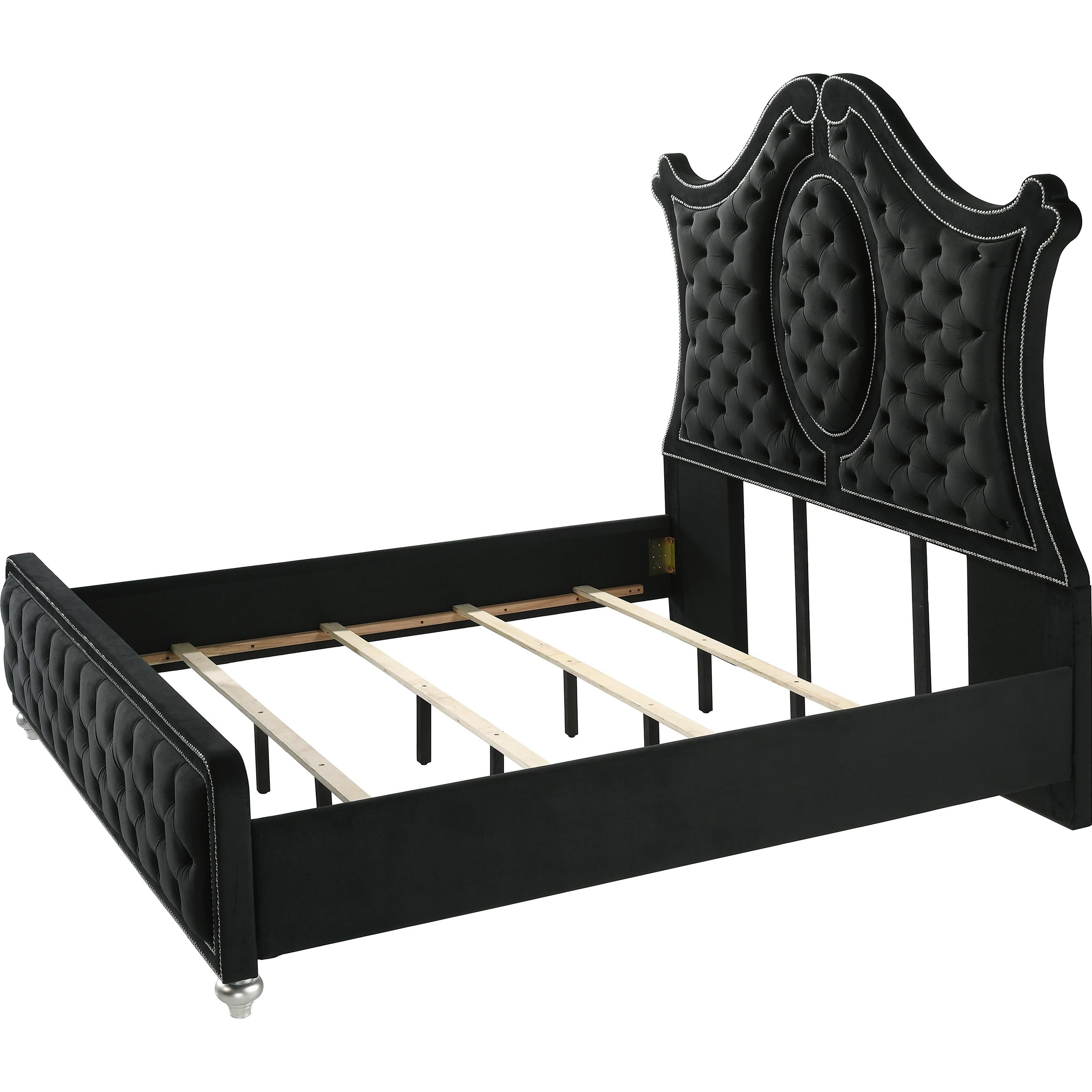 Crown Mark Cameo B2180-Q Queen Bed - Black - Image 2