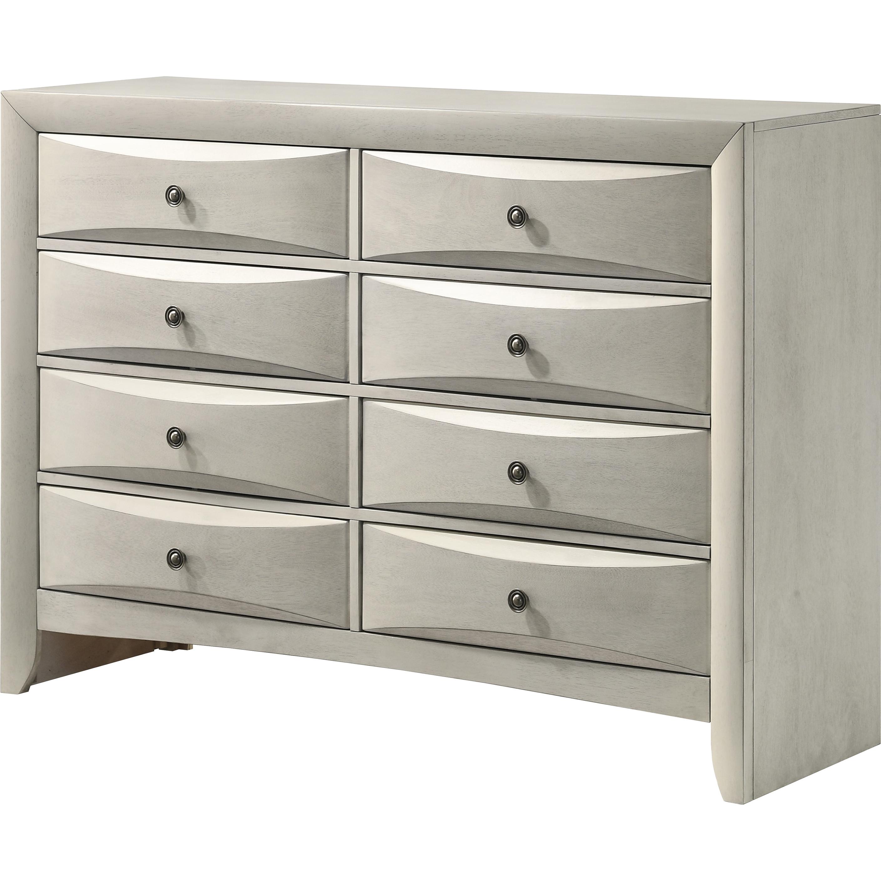 Crown Mark Emily B4255-1 Dresser - White - Image 1