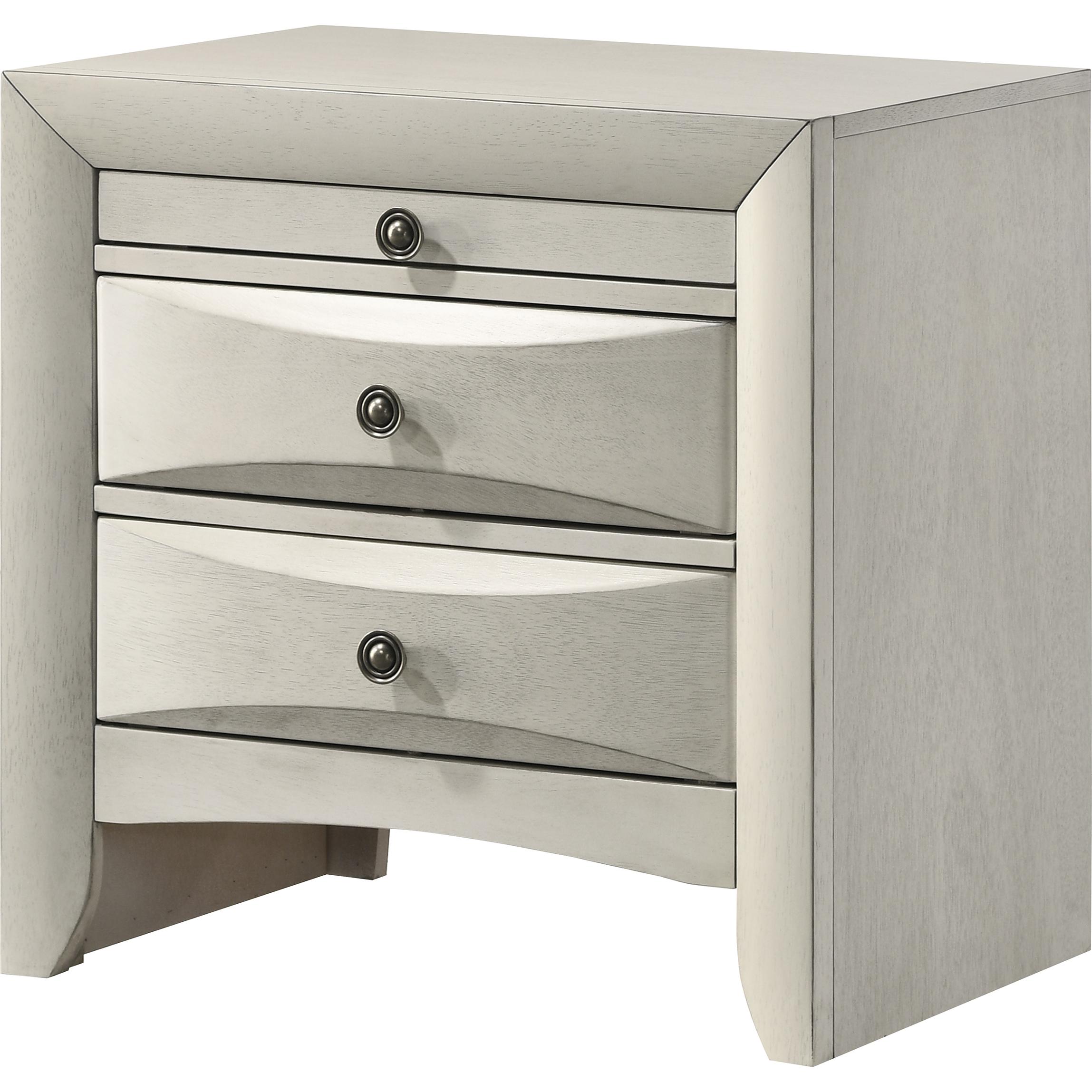 Crown Mark Emily B4255-2 Nightstand – White