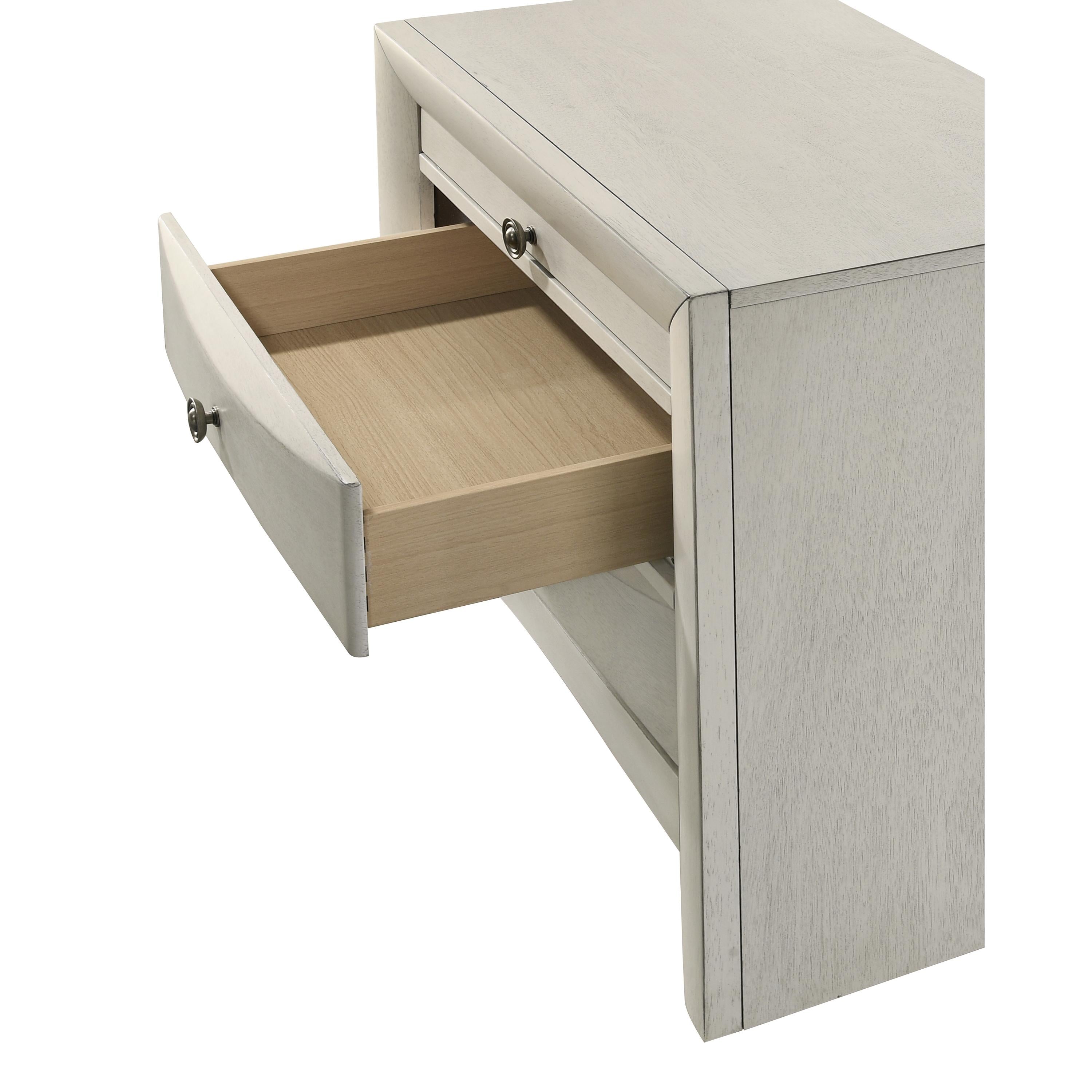 Crown Mark Emily B4255-2 Nightstand - White - Image 3