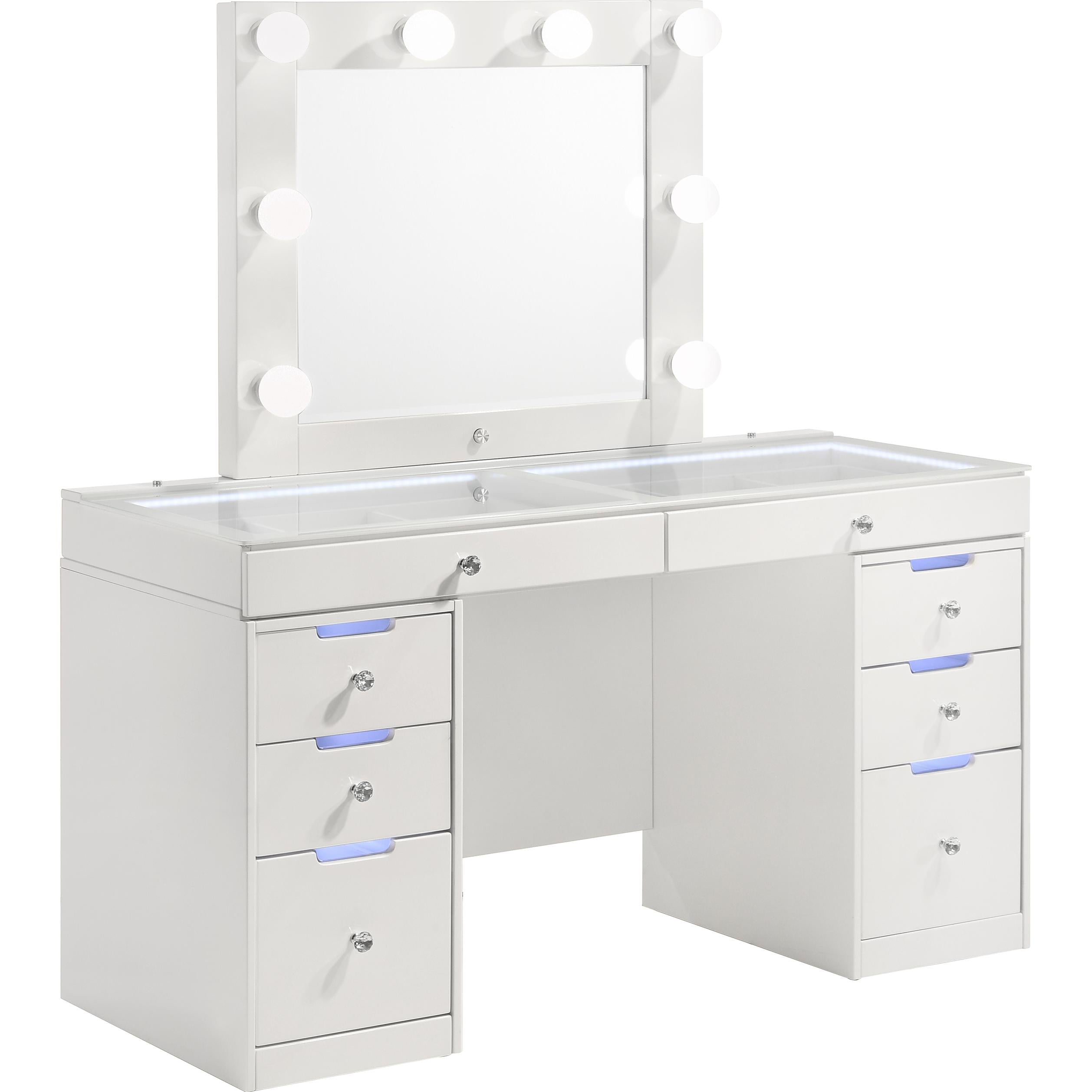 Crown Mark Luxo B4852WHSET Vanity Set – White