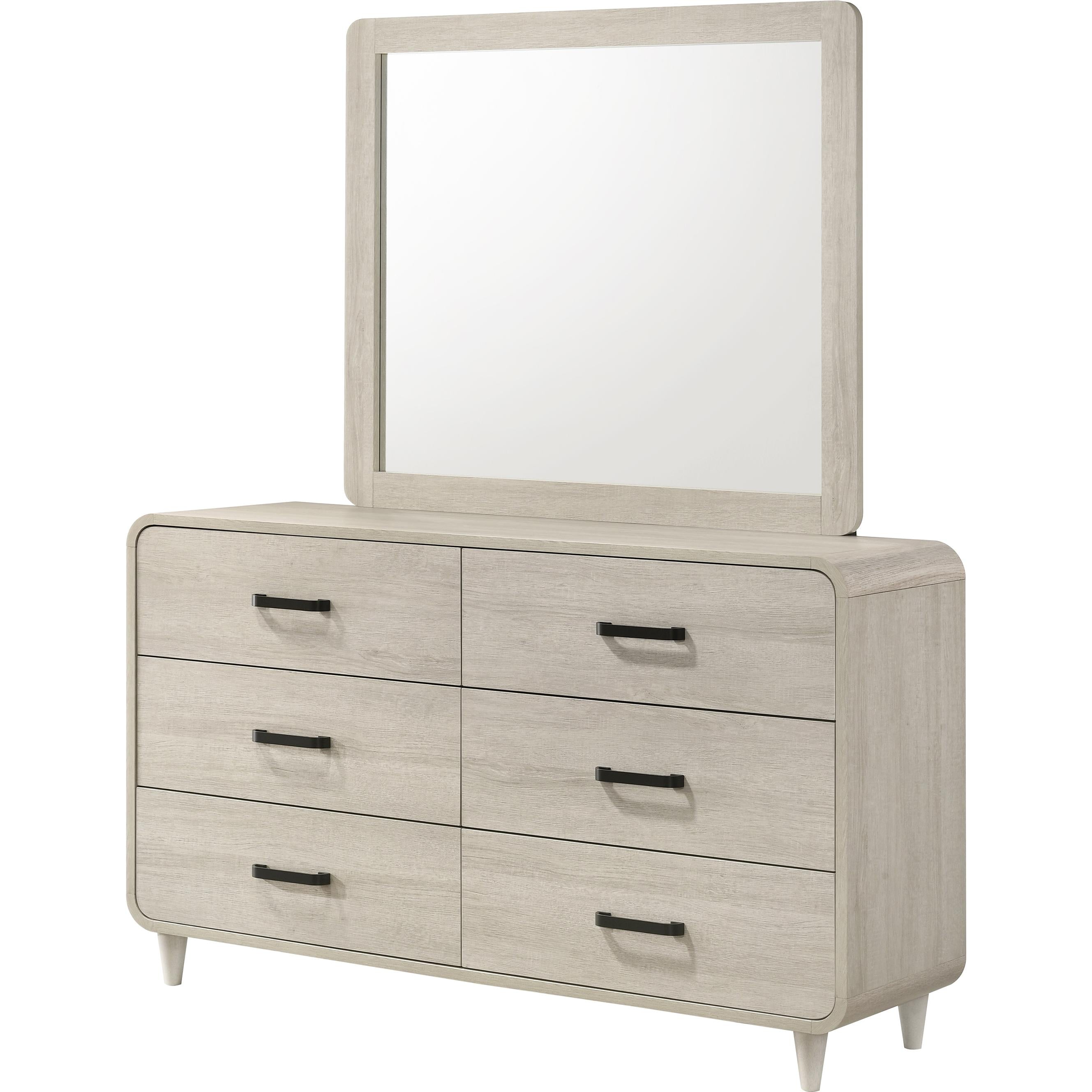 Crown Mark Nyomi B4900-11 Dresser Mirror - White - Image 2