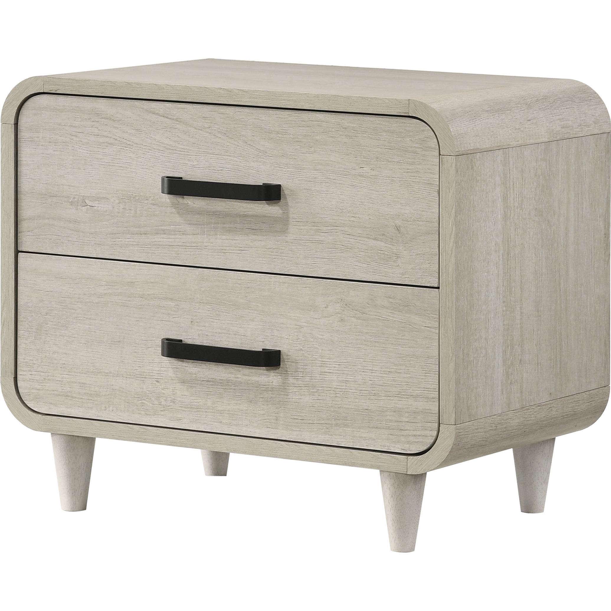 Crown Mark Nyomi B4900-2 Nightstand - White - Image 1