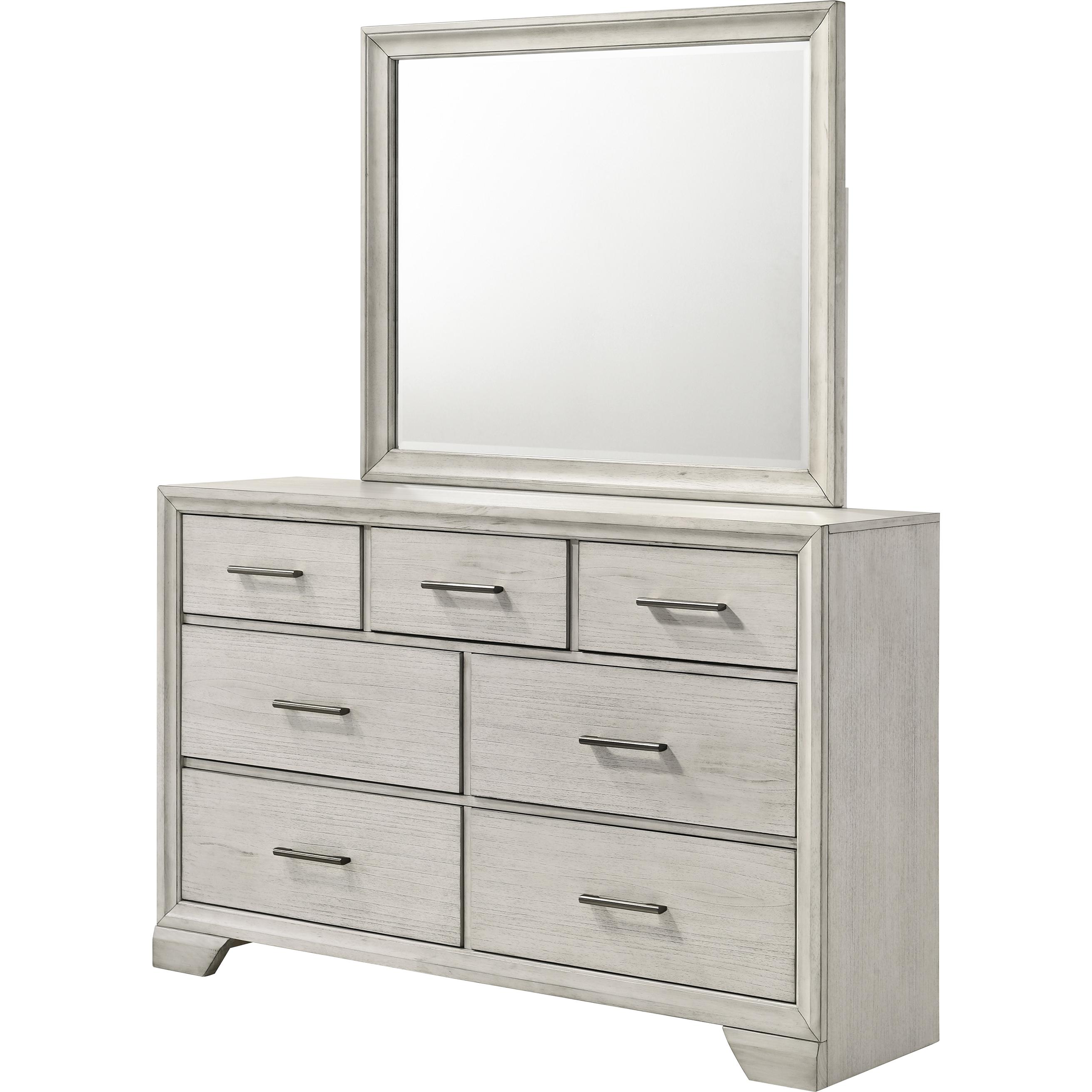 Crown Mark Jaymes B6582-1 Dresser - White Mist - Image 2