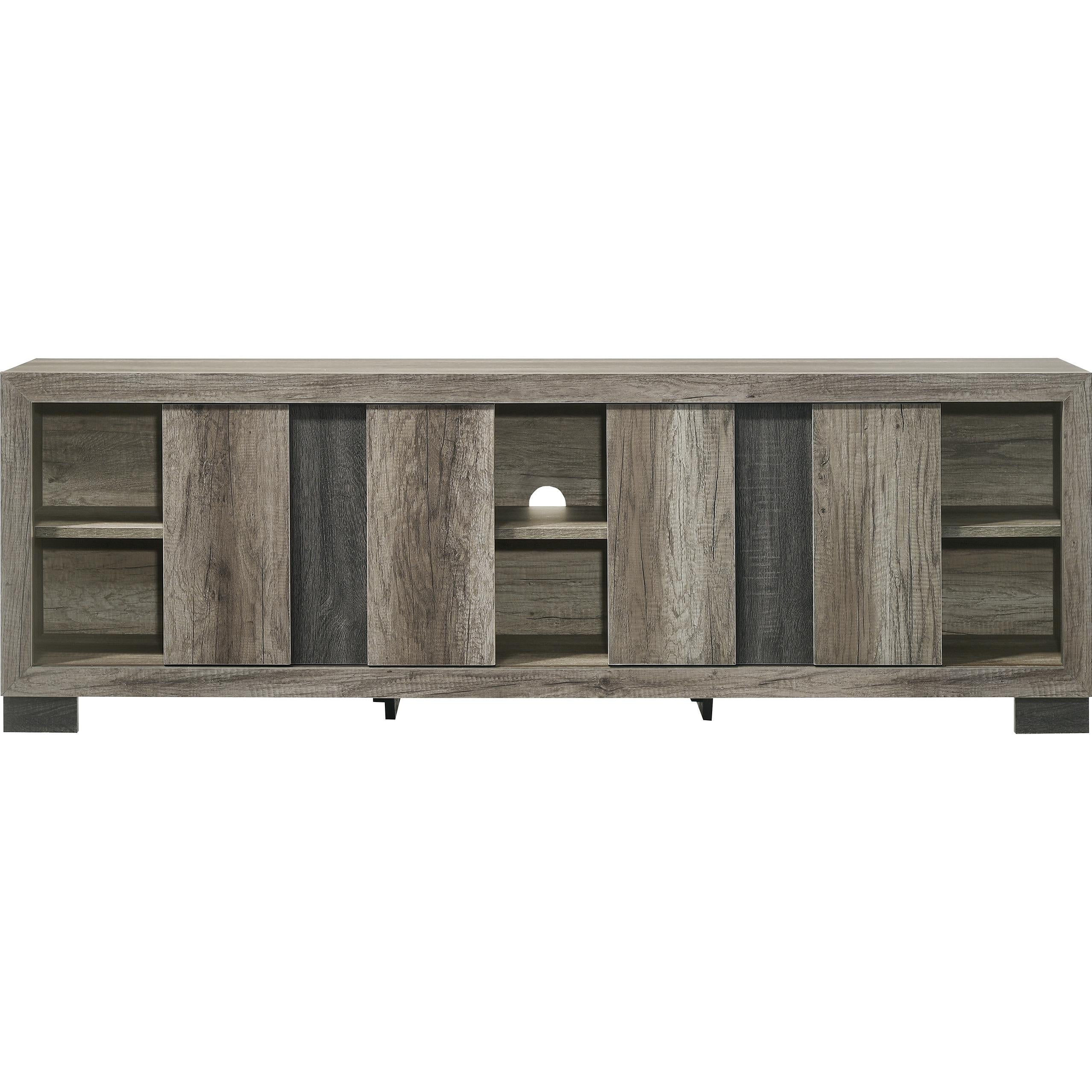 Crown Mark Rangley B6830-99 TV Stand - Grey/Brown - Image 2