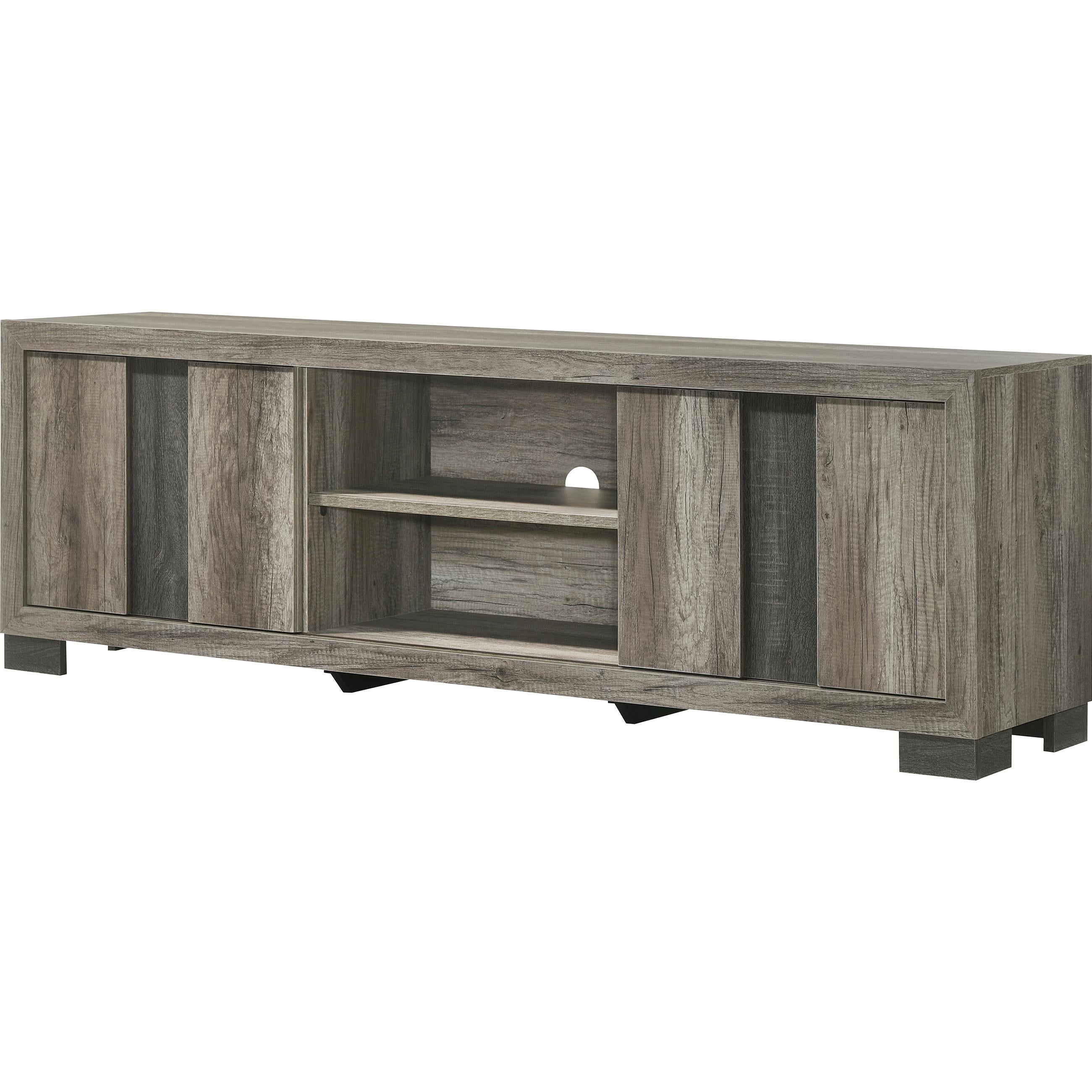 Crown Mark Rangley B6830-99 TV Stand - Grey/Brown - Image 3
