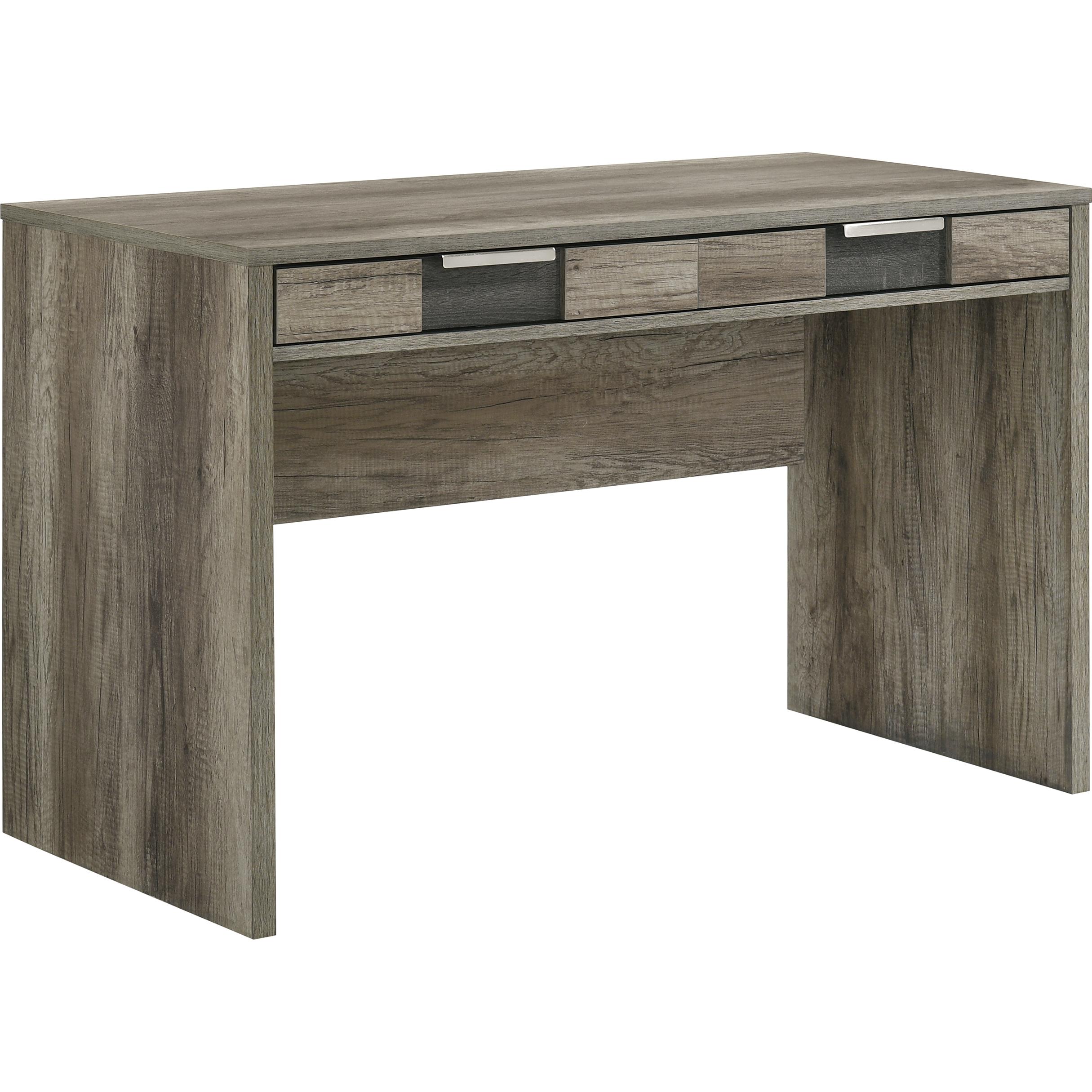 Crown Mark Rangley B6830-DESK Writing Desk - Grey/Brown - Image 1