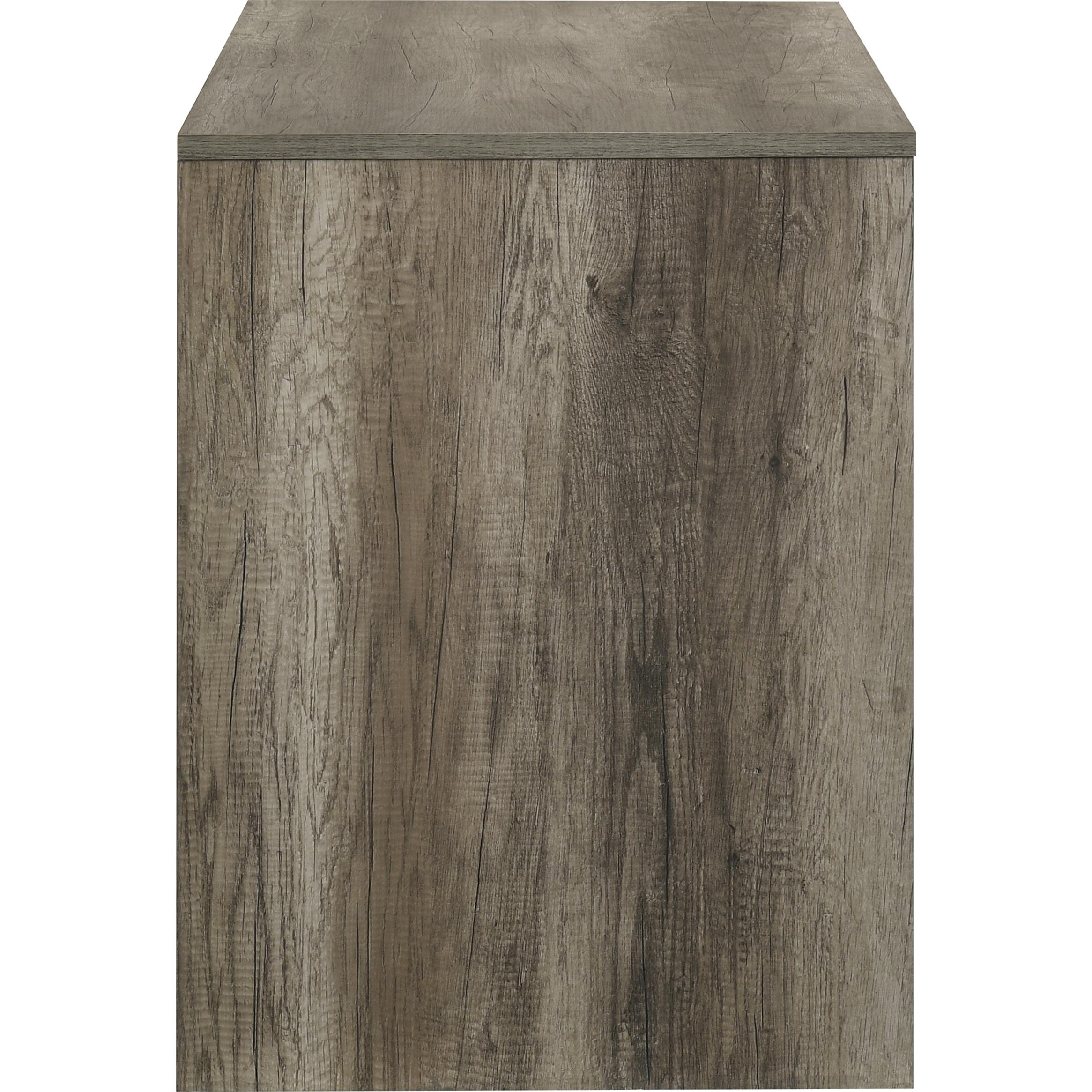 Crown Mark Rangley B6830-DESK Writing Desk - Grey/Brown - Image 2