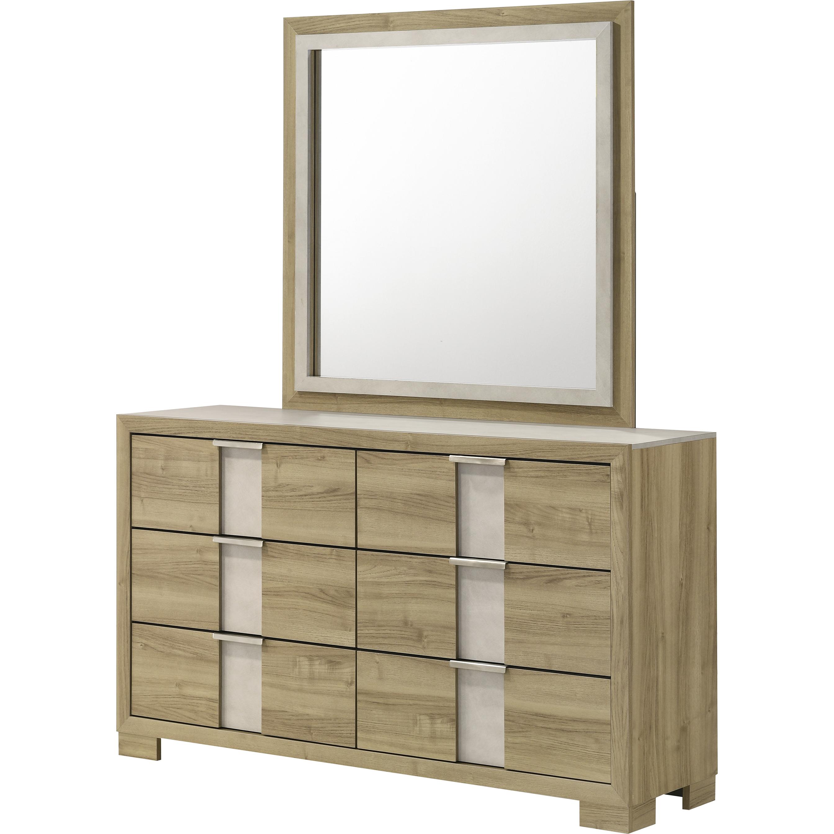Crown Mark Rangley B6832-11 Dresser Mirror - Driftwood - Image 2