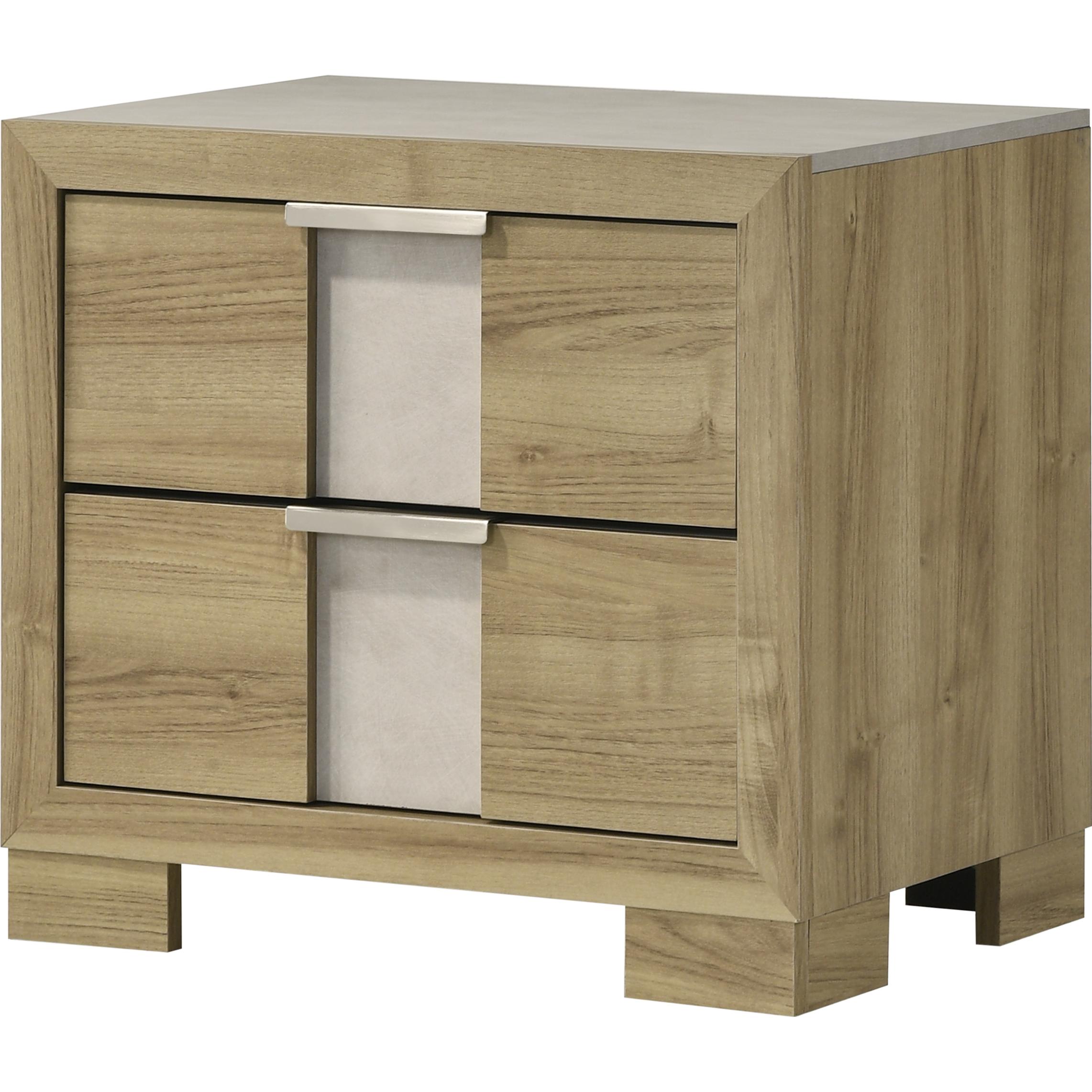 Crown Mark Rangley B6832-2 Nightstand - Driftwood - Image 1