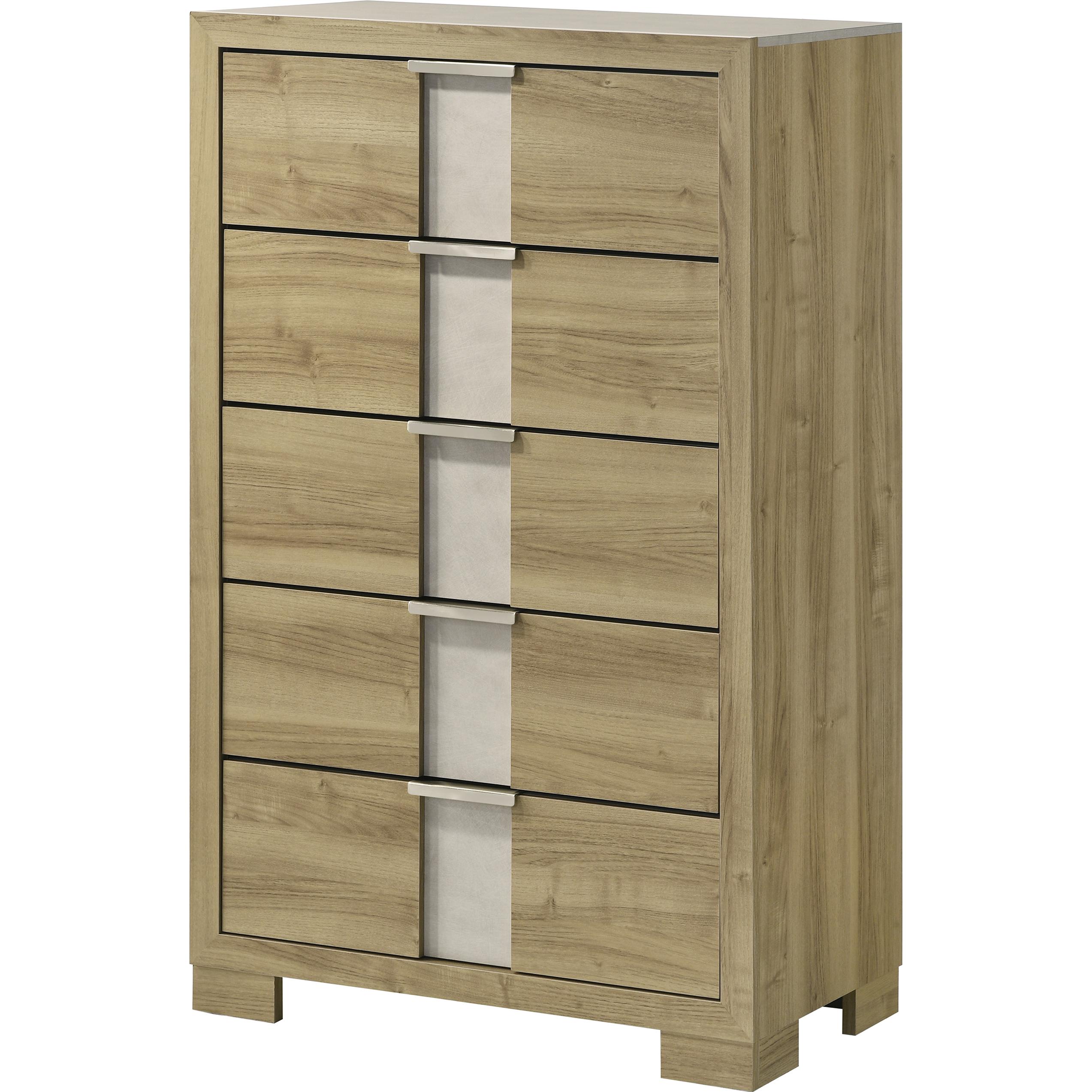 Crown Mark Rangley B6832-4 Chest - Driftwood - Image 1