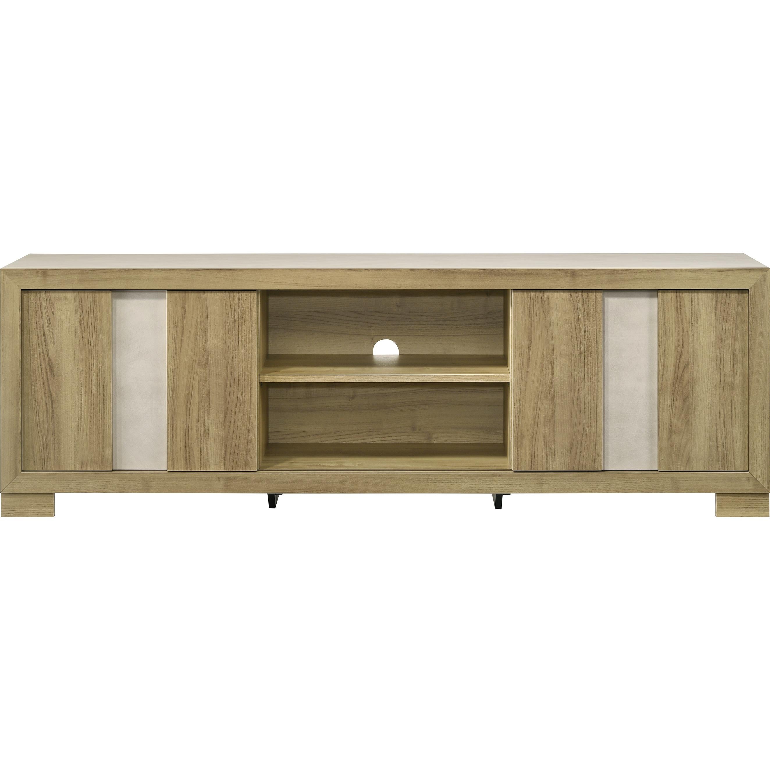 Crown Mark Rangley B6832-99 TV Stand - Driftwood - Image 2