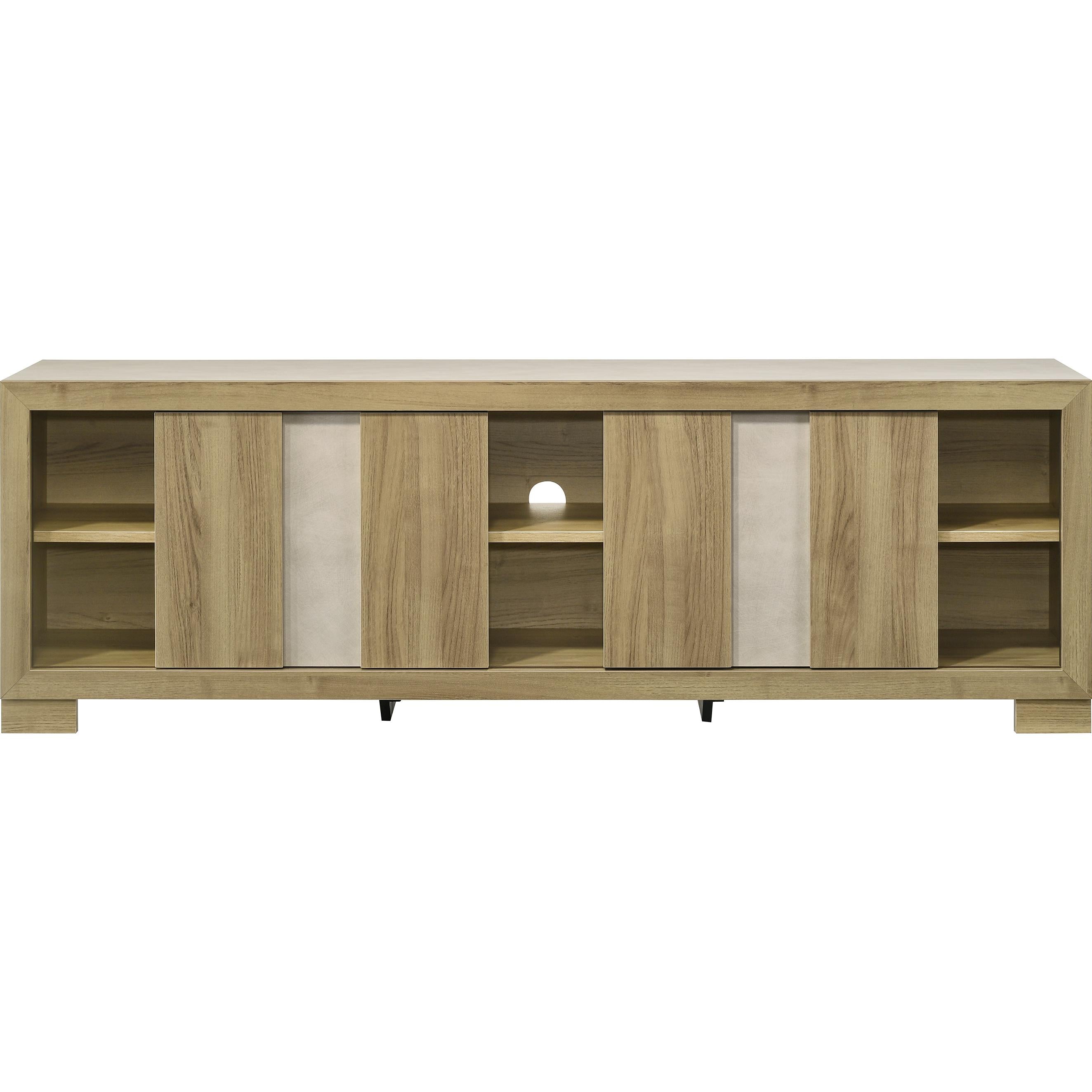 Crown Mark Rangley B6832-99 TV Stand - Driftwood - Image 3