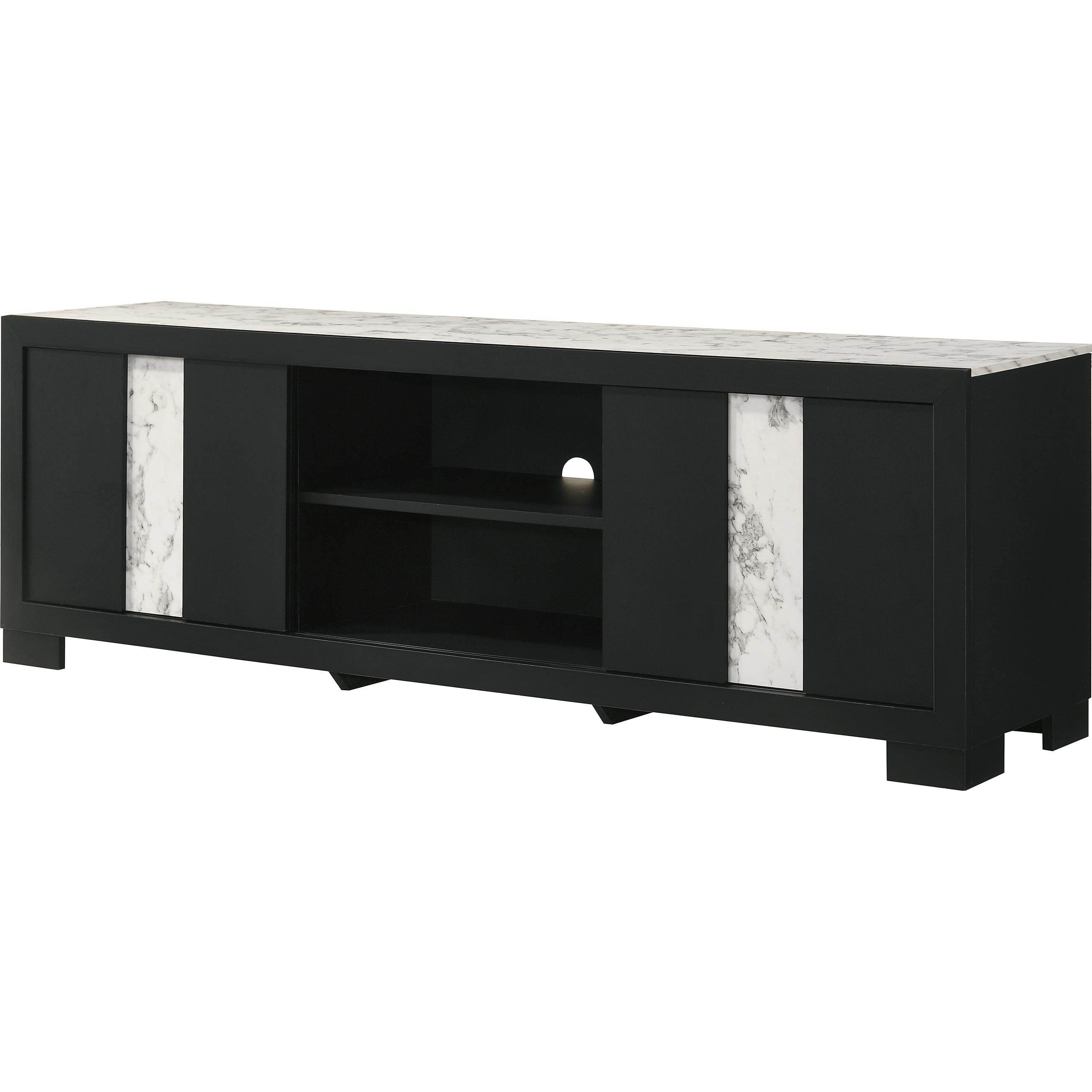 Crown Mark Rangley B6835-99 TV Stand - Black - Image 1