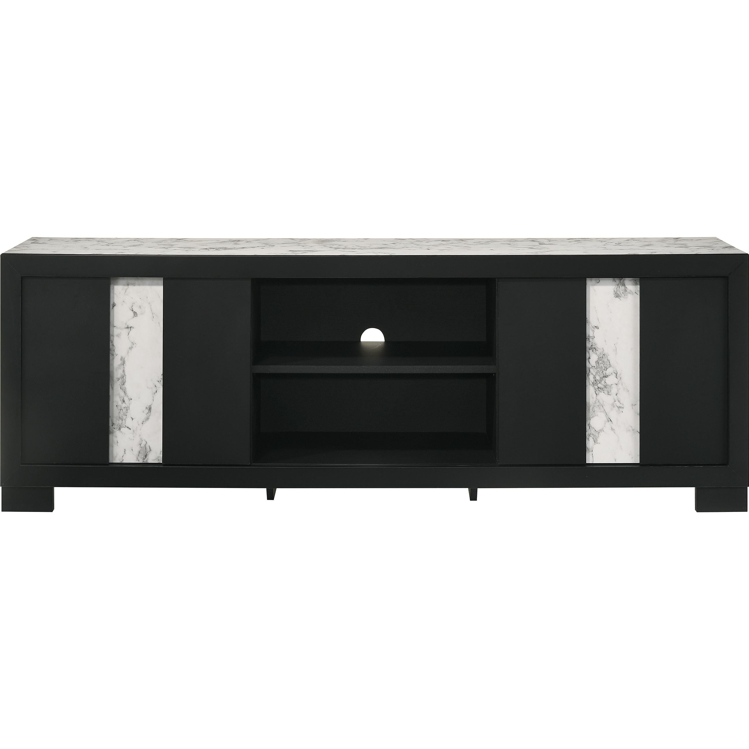 Crown Mark Rangley B6835-99 TV Stand - Black - Image 2