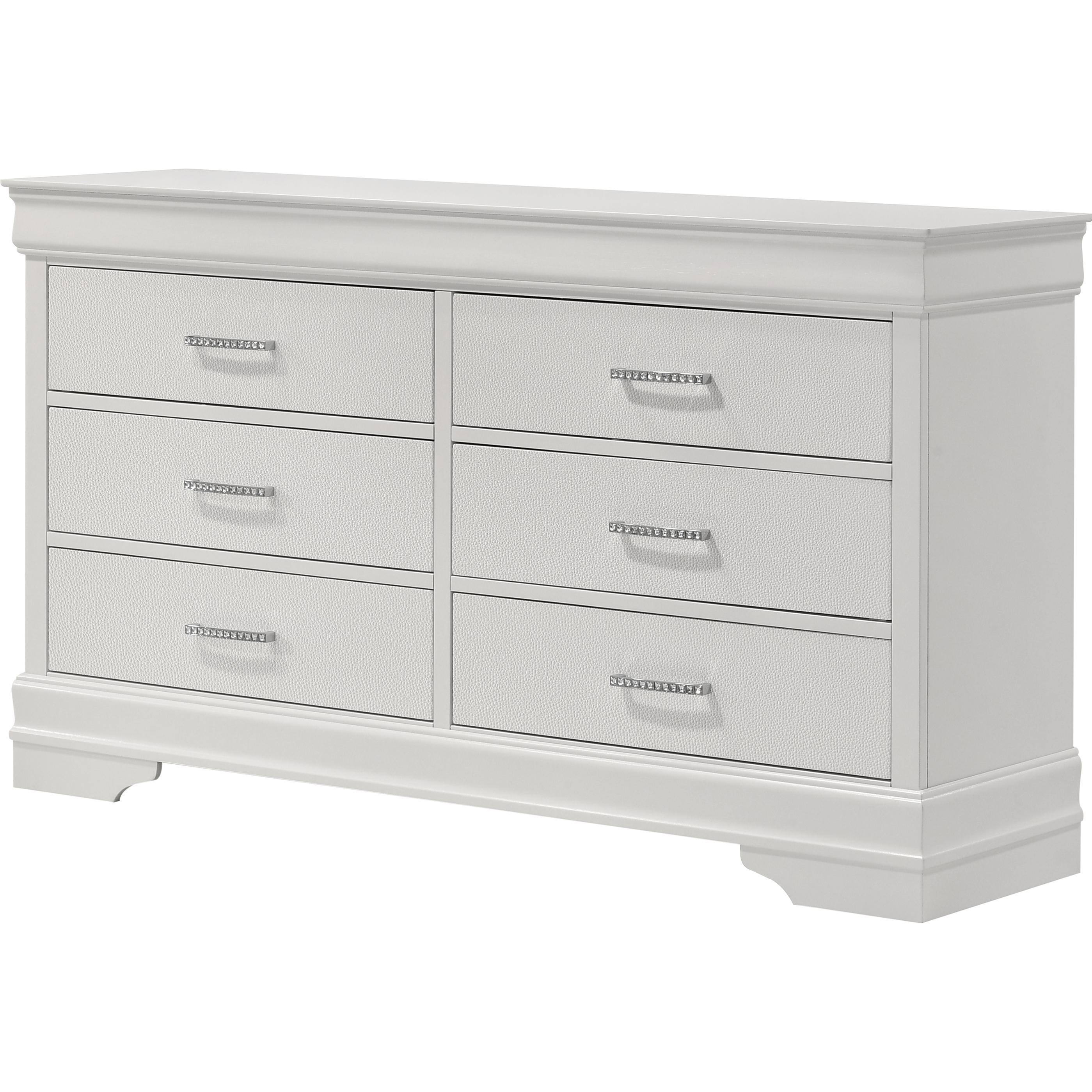 Crown Mark Amalia B6912-1 Dresser - White - Image 1