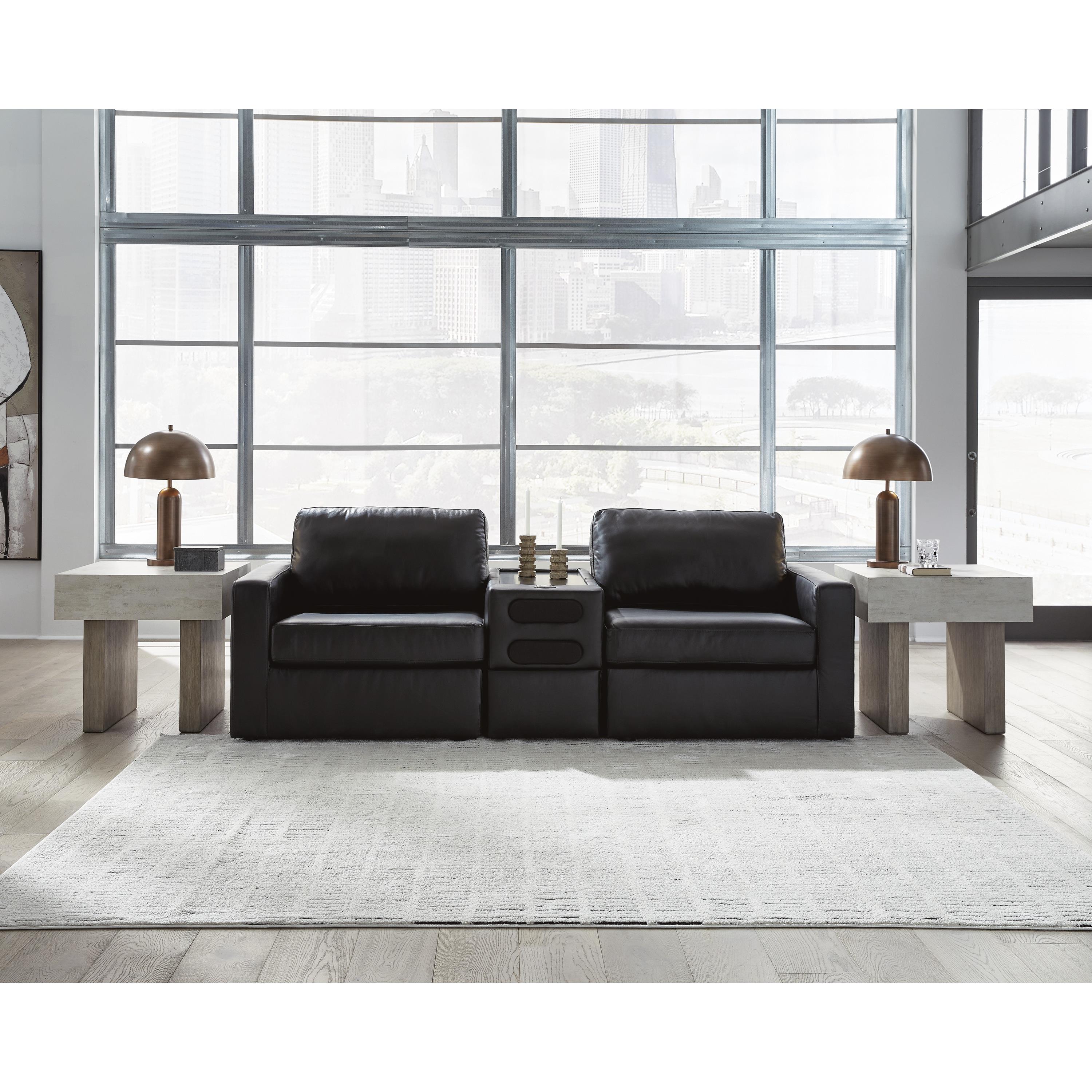 Signature Design by Ashley ModMax II 74305S13 3 pc Sectional Loveseat with Audio Console