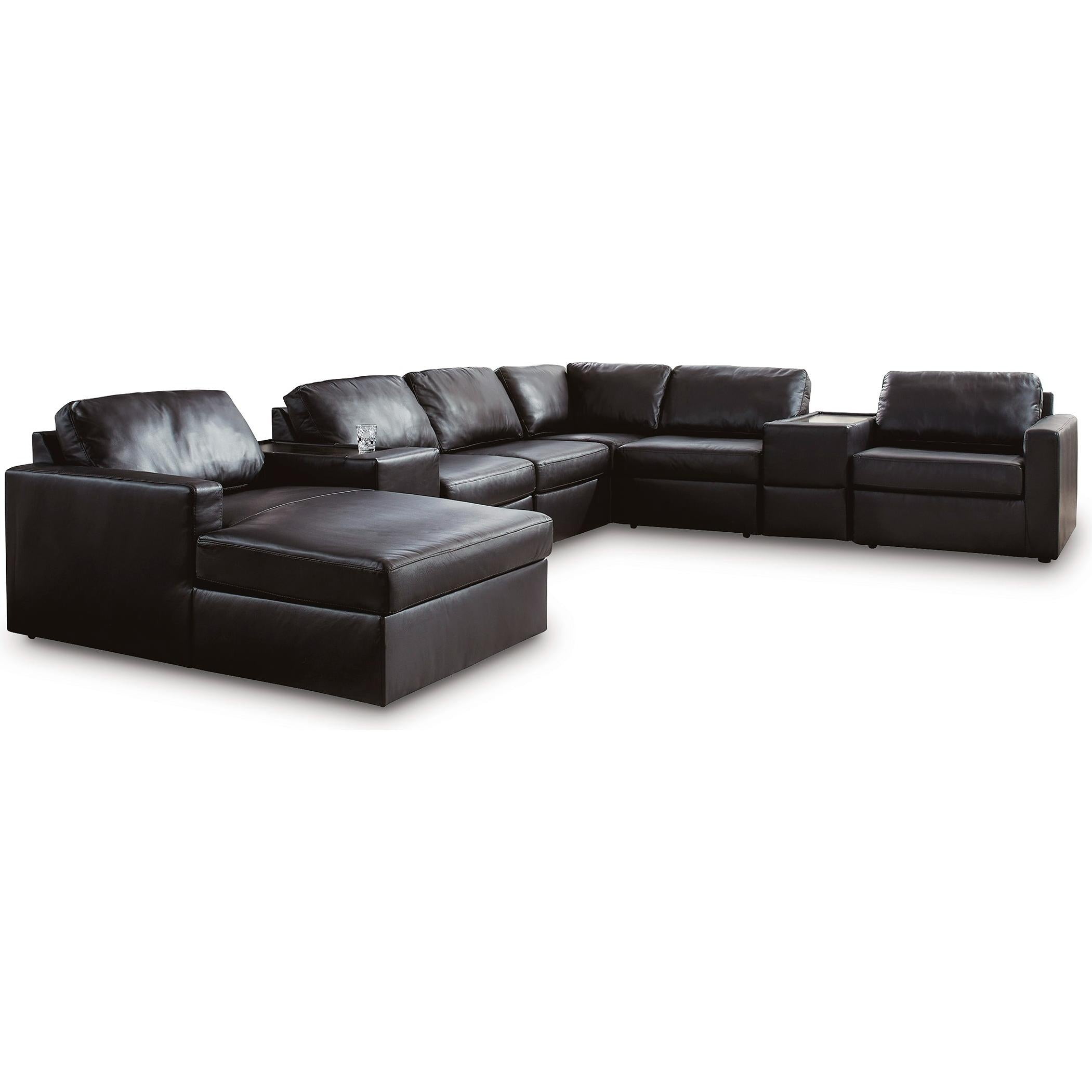 Signature Design by Ashley ModMax II 74305S43 8 pc Sectional with Chaise and Storage Consoles - Image 1