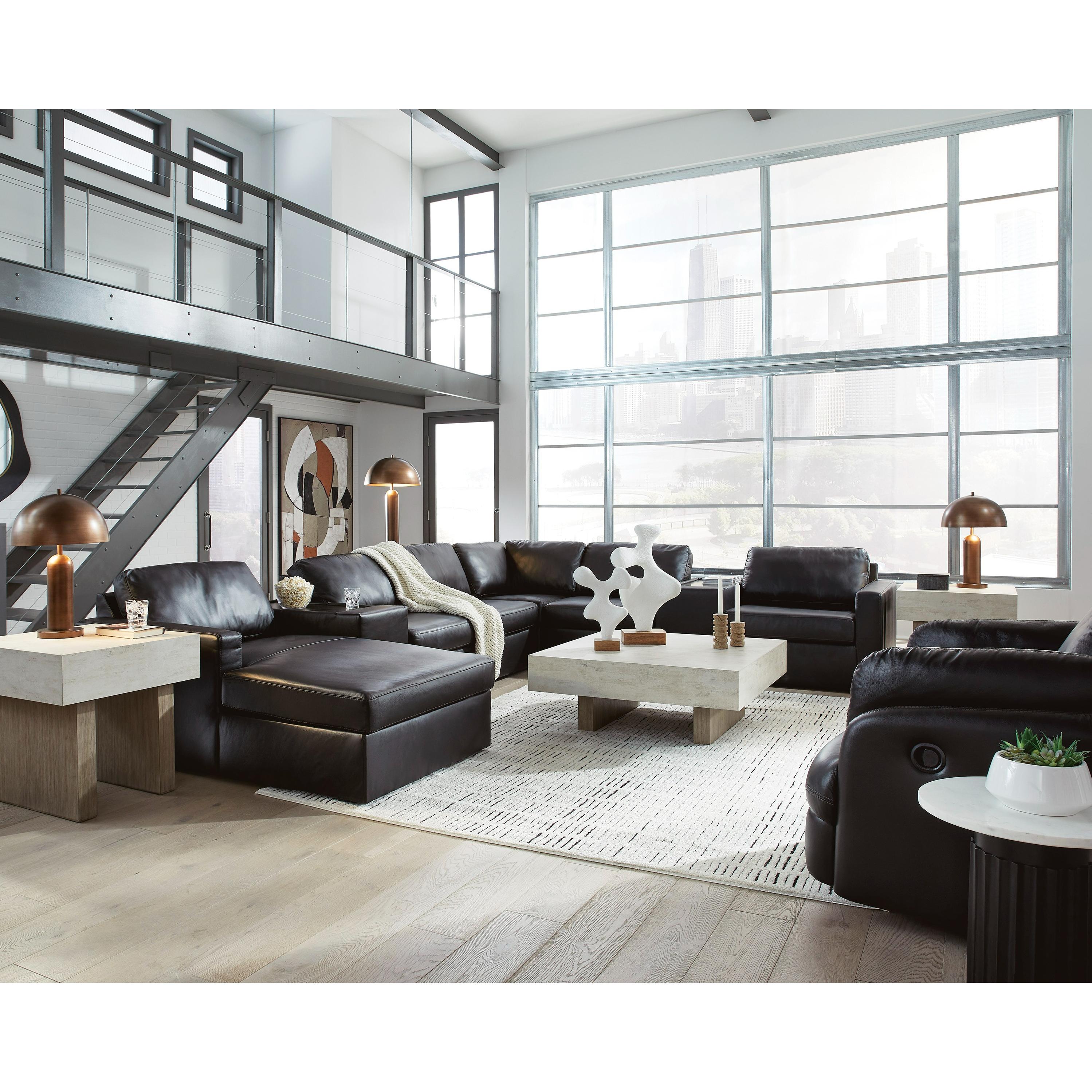 Signature Design by Ashley ModMax II 74305S43 8 pc Sectional with Chaise and Storage Consoles - Image 3