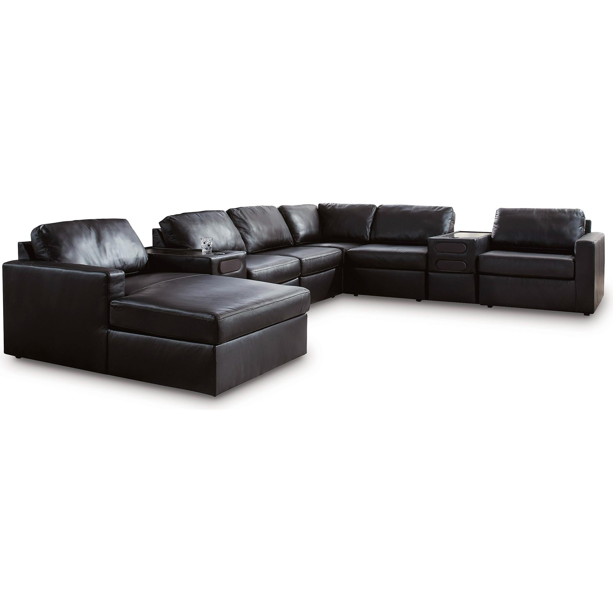 Signature Design by Ashley ModMax II 74305S47 8 pc Sectional with Chaise and Audio Consoles - Image 1