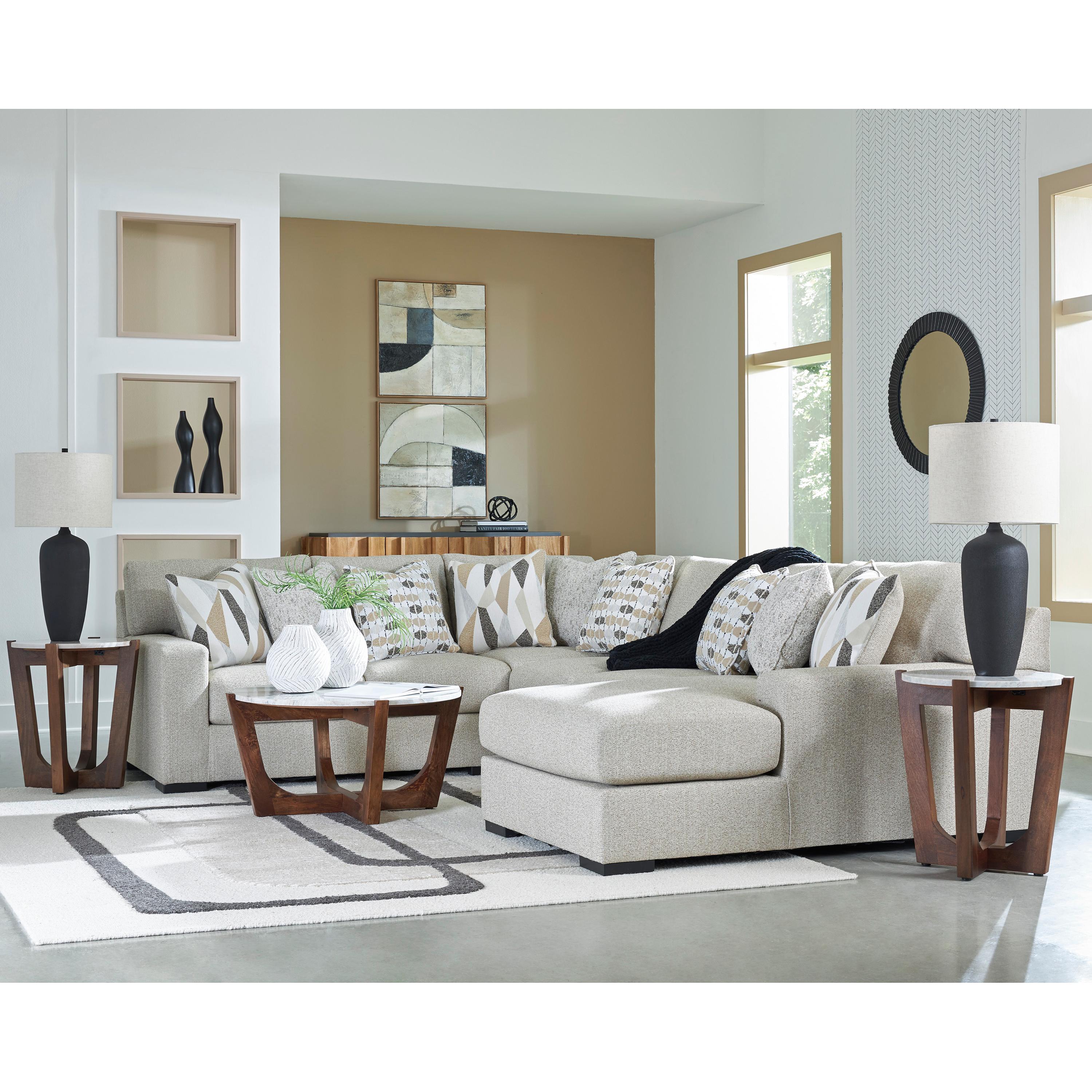 Benchcraft Laurelgrove 75105S2 4 pc Sectional with Chaise - Image 3