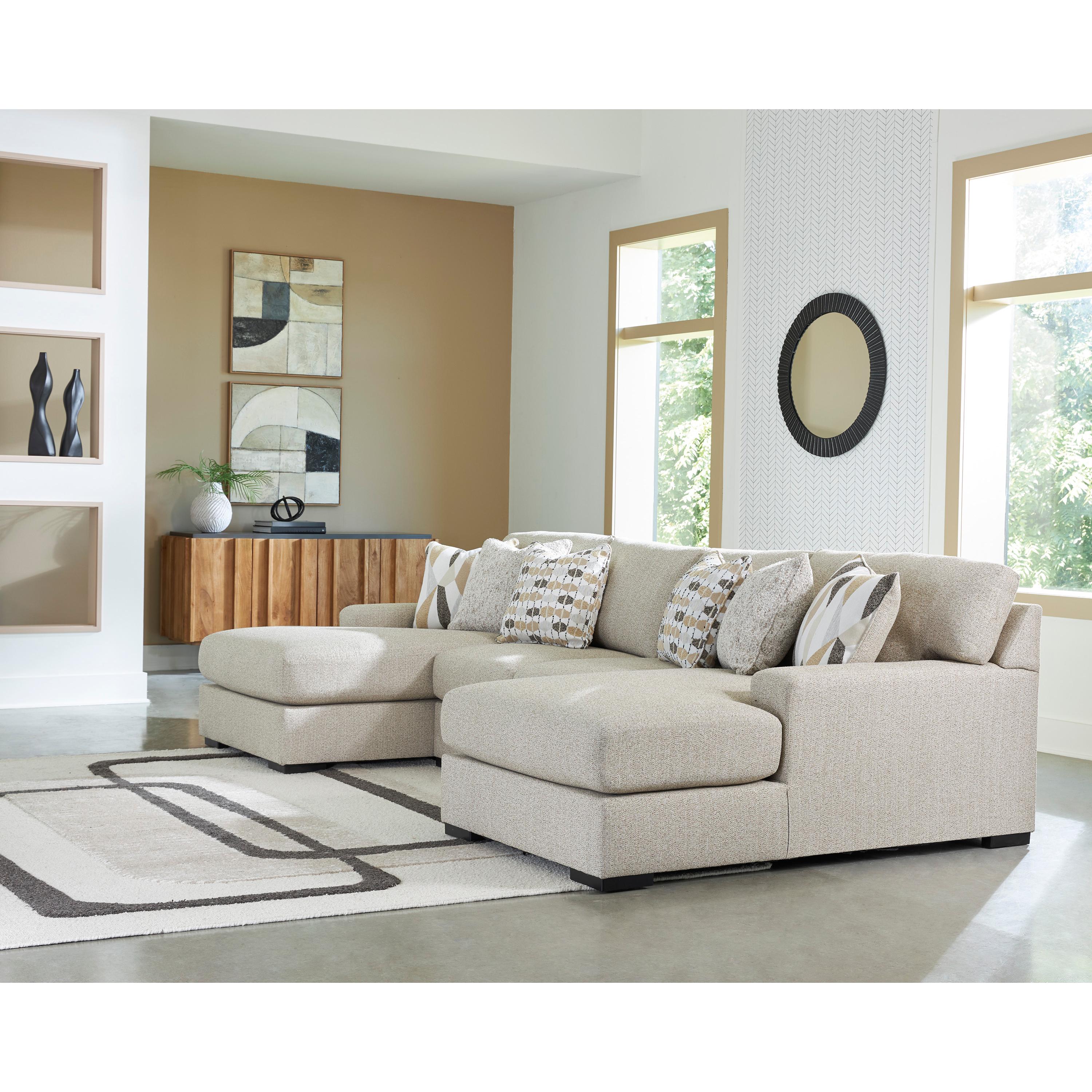 Benchcraft Laurelgrove 75105S7 3 pc Double Chaise Sectional - Image 2