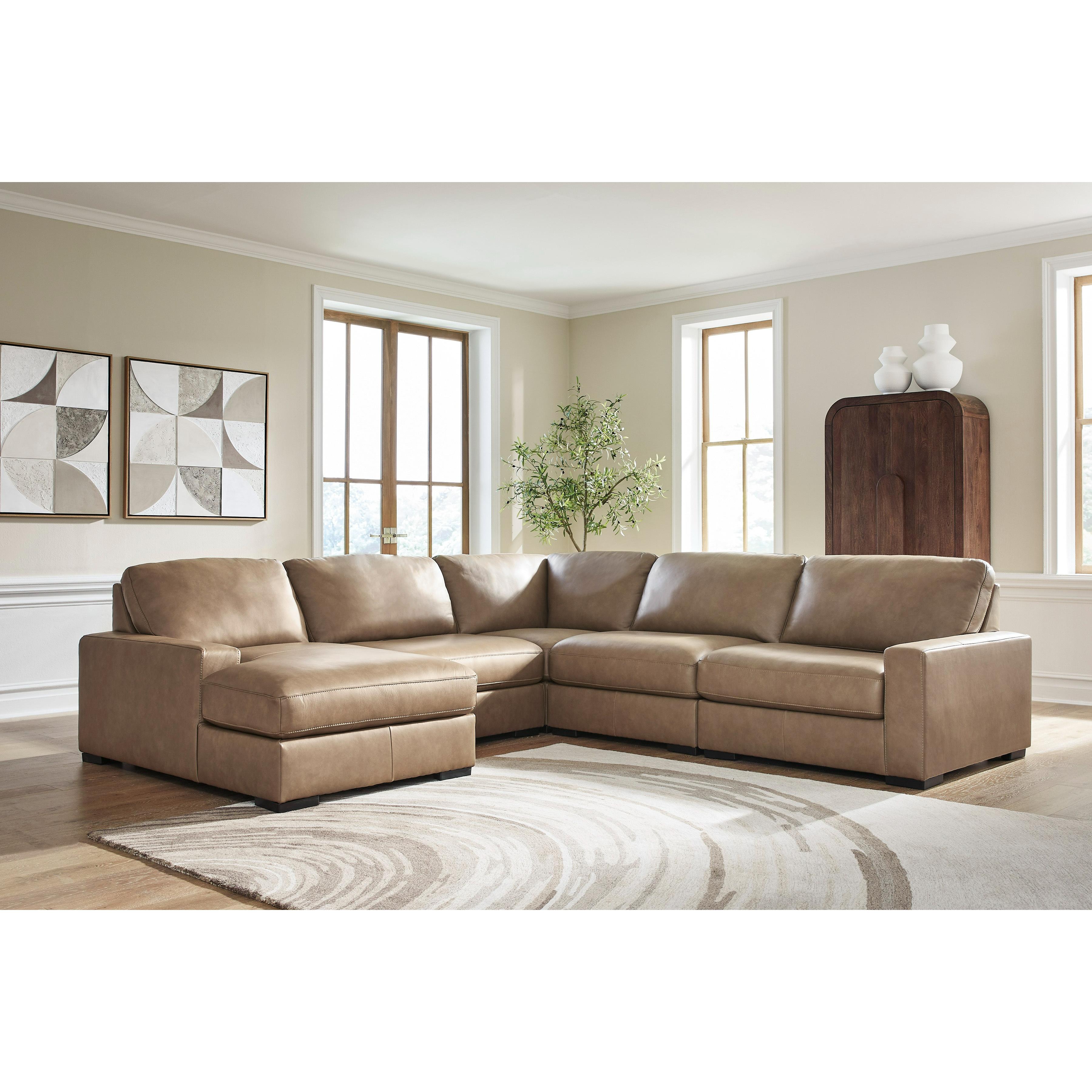 Benchcraft Veronella 76106S12 5 pc Sectional with Chaise - Image 2