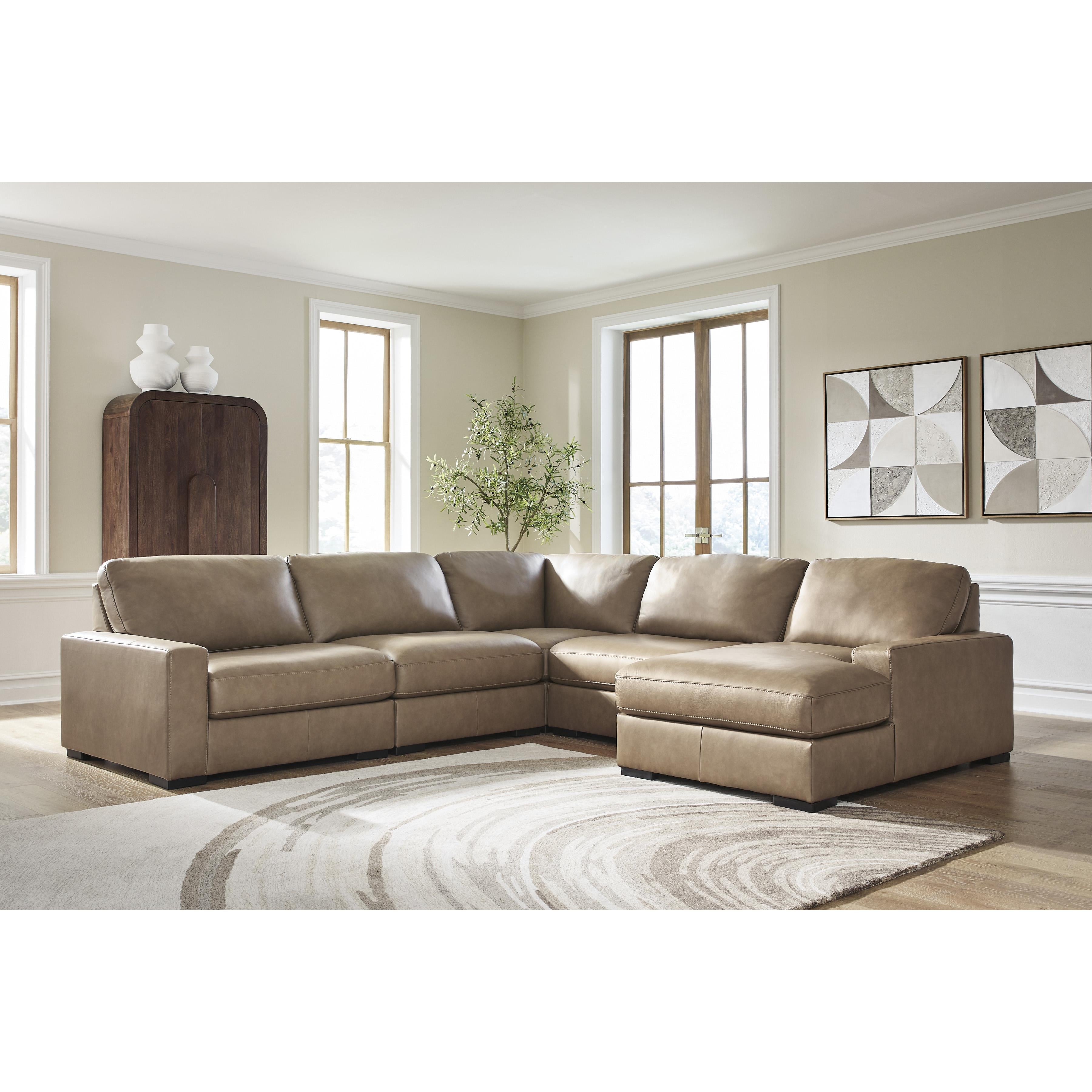 Benchcraft Veronella 76106S13 5 pc Sectional with Chaise - Image 2