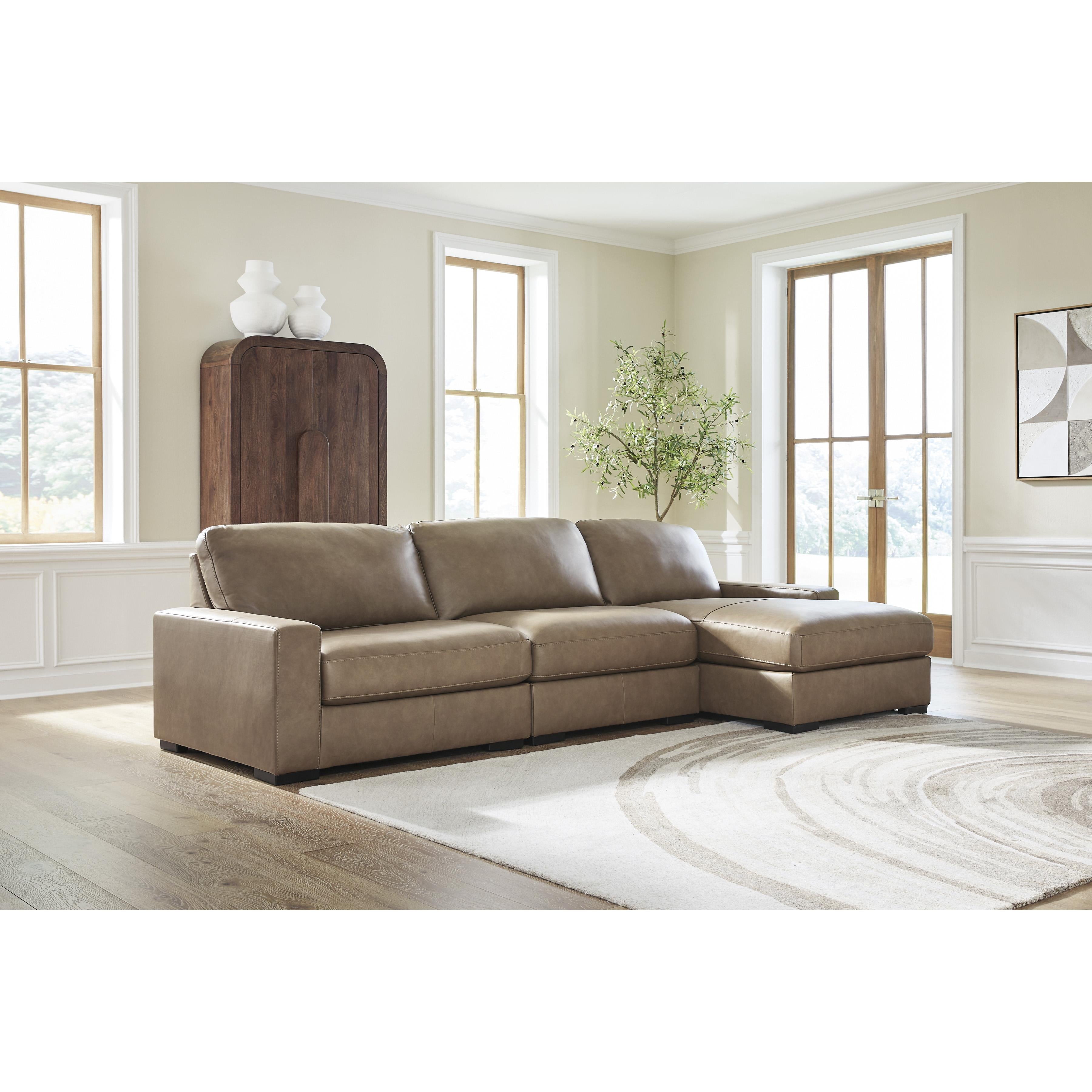 Benchcraft Veronella 76106S6 3 pc Sectional with Chaise - Image 3