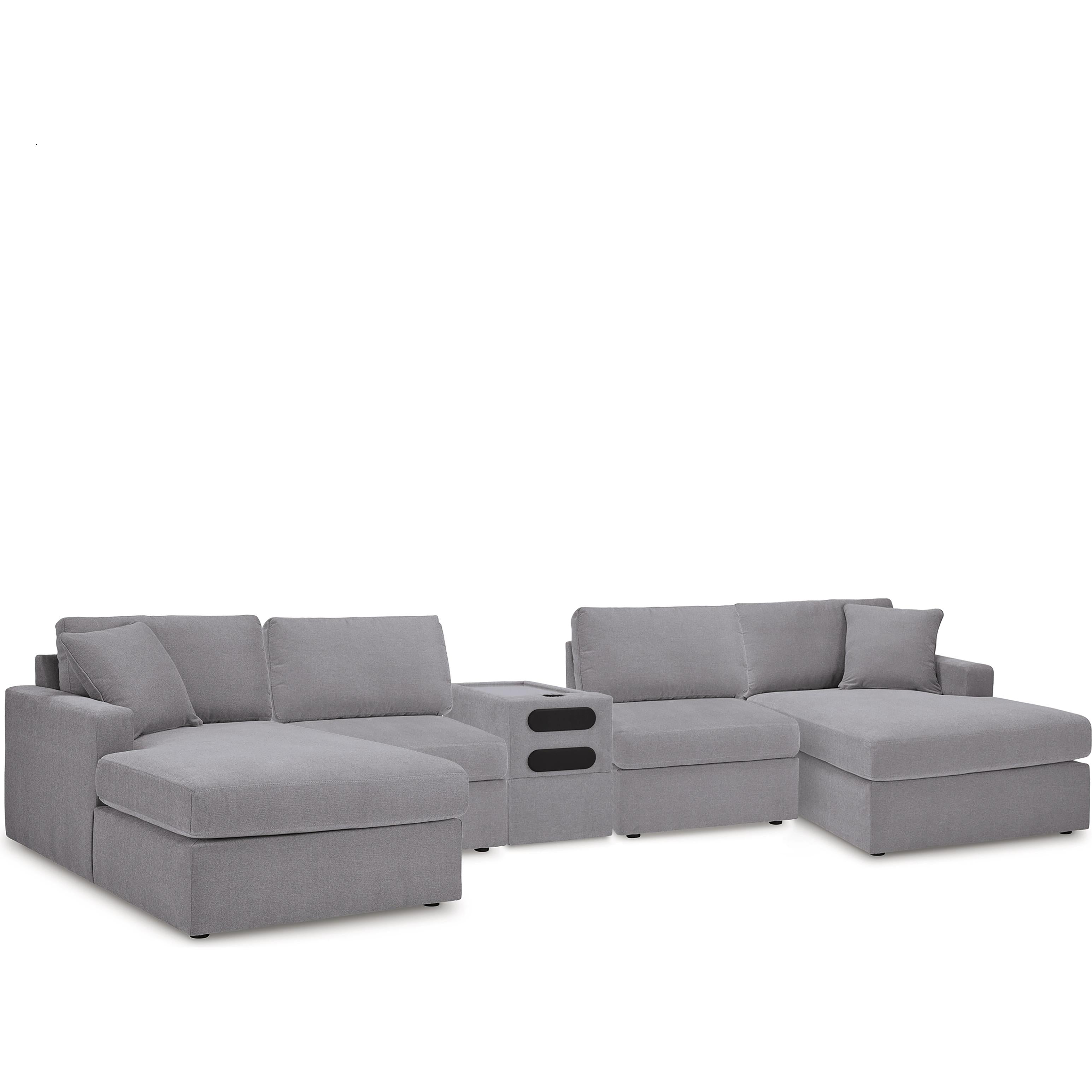 Signature Design by Ashley Modmax 92104S70 5 pc Sectional with Audio Console - Image 1