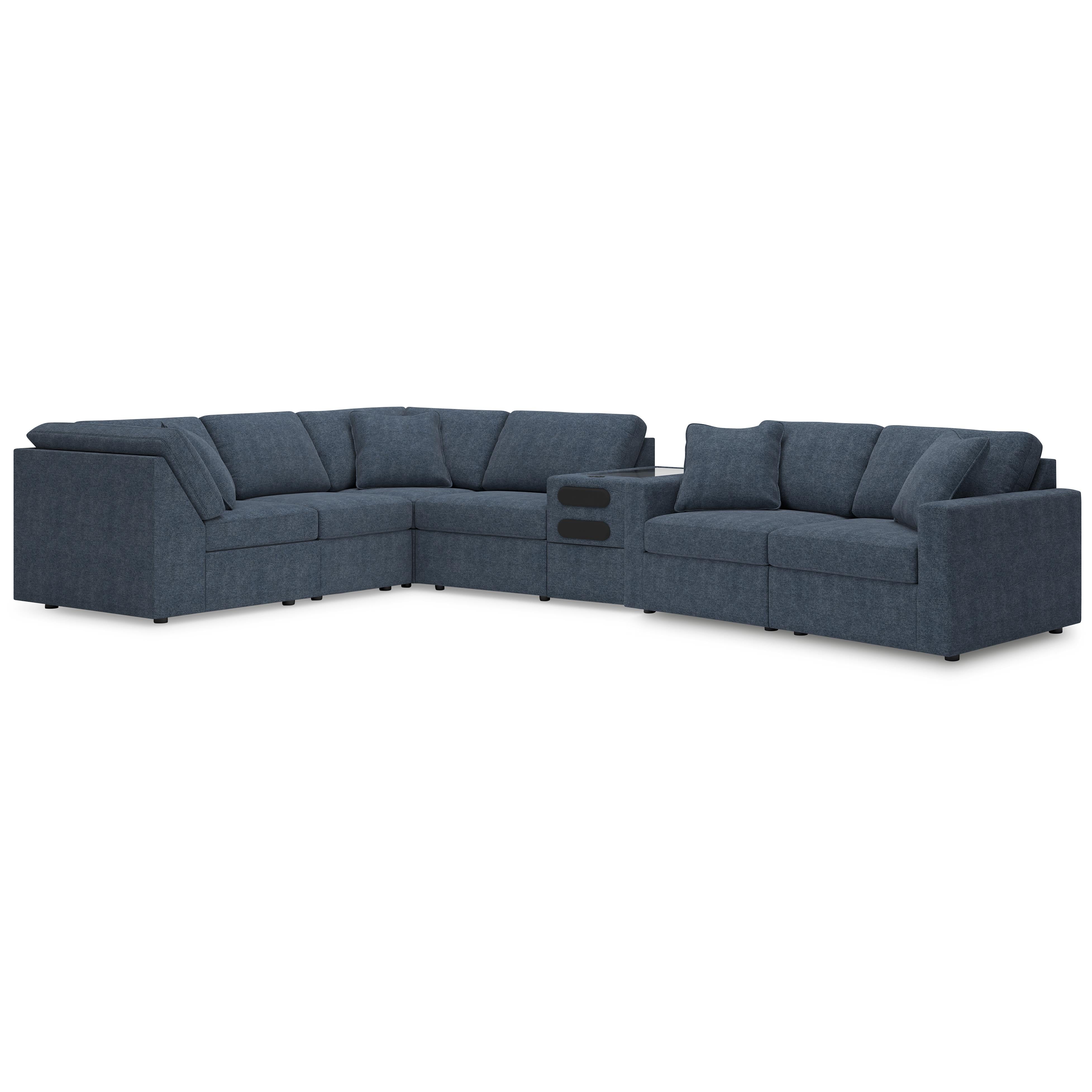 Signature Design by Ashley Modmax 92121S75 7 pc Sectional with Audio Console