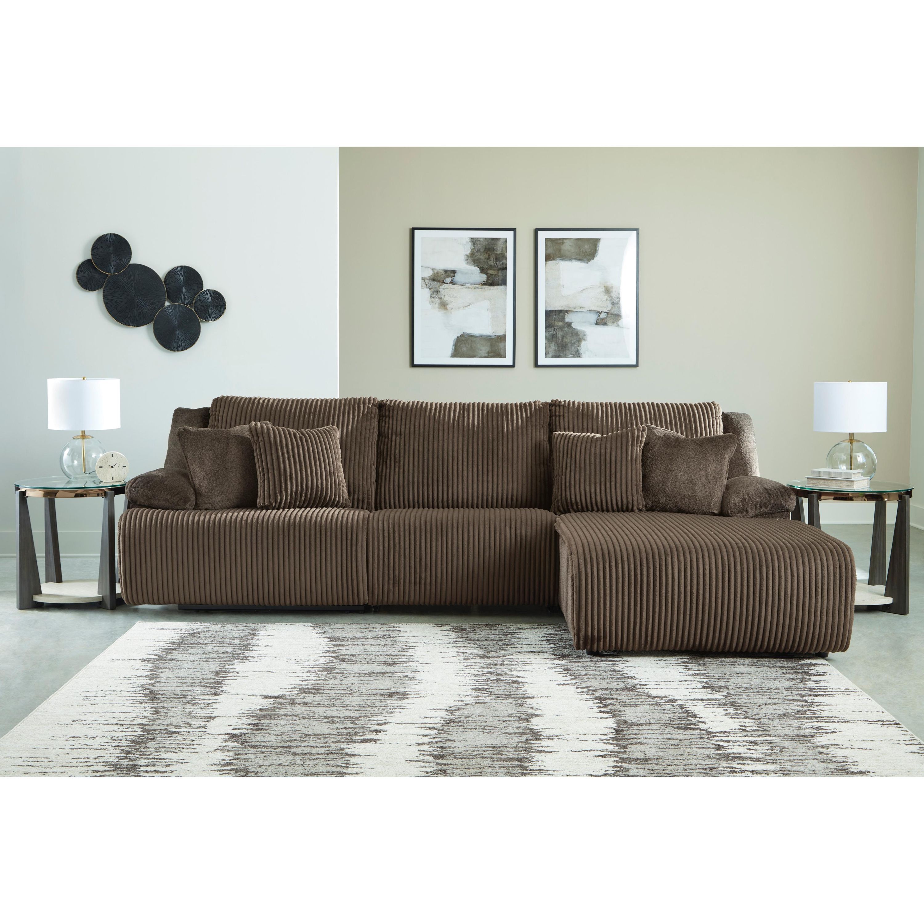 Signature Design by Ashley Top Tier 92705S10 3 pc Sofa Chaise Sectional - Image 2