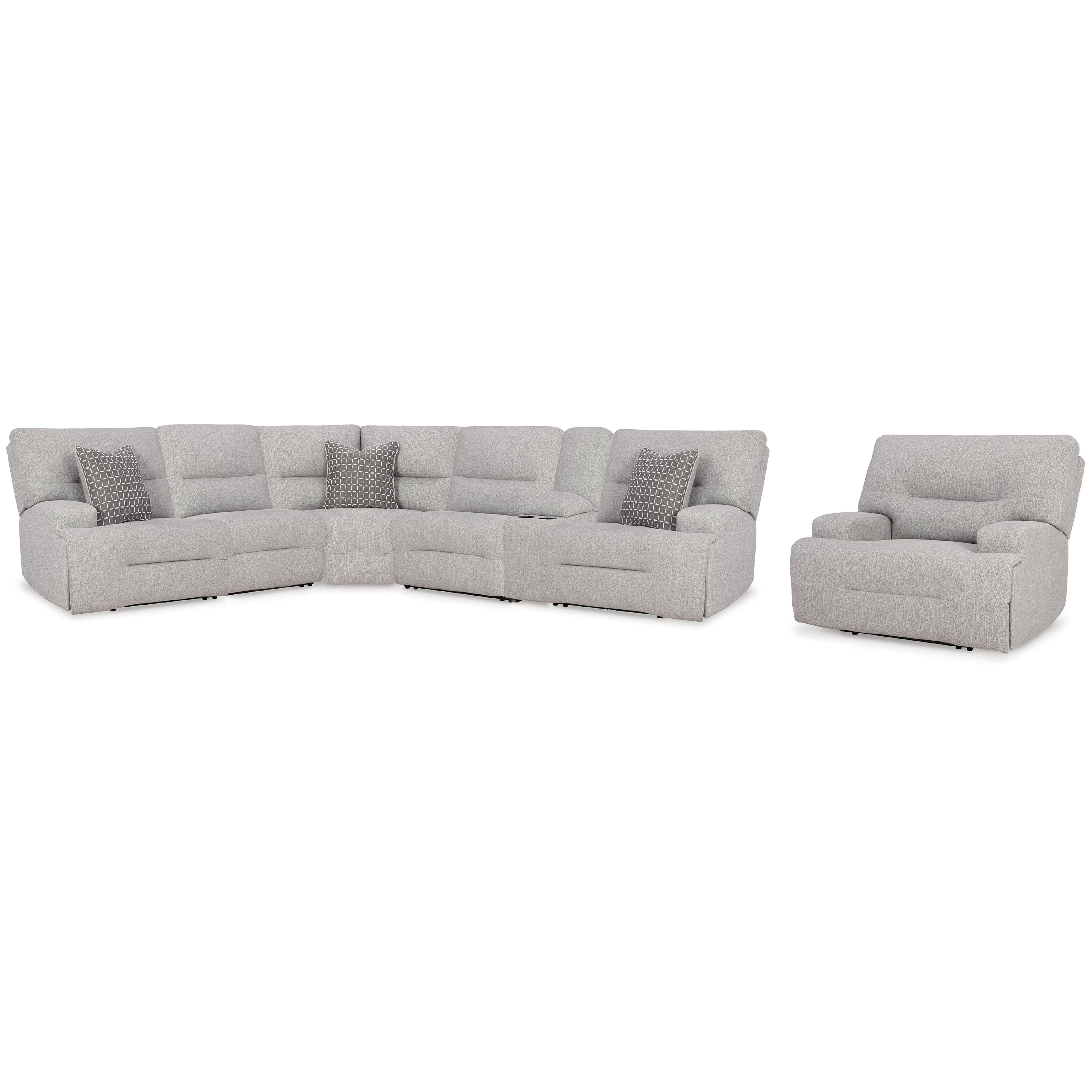 Signature Design by Ashley Acklen Place 93605S8 7 pc Power Reclining Sectional