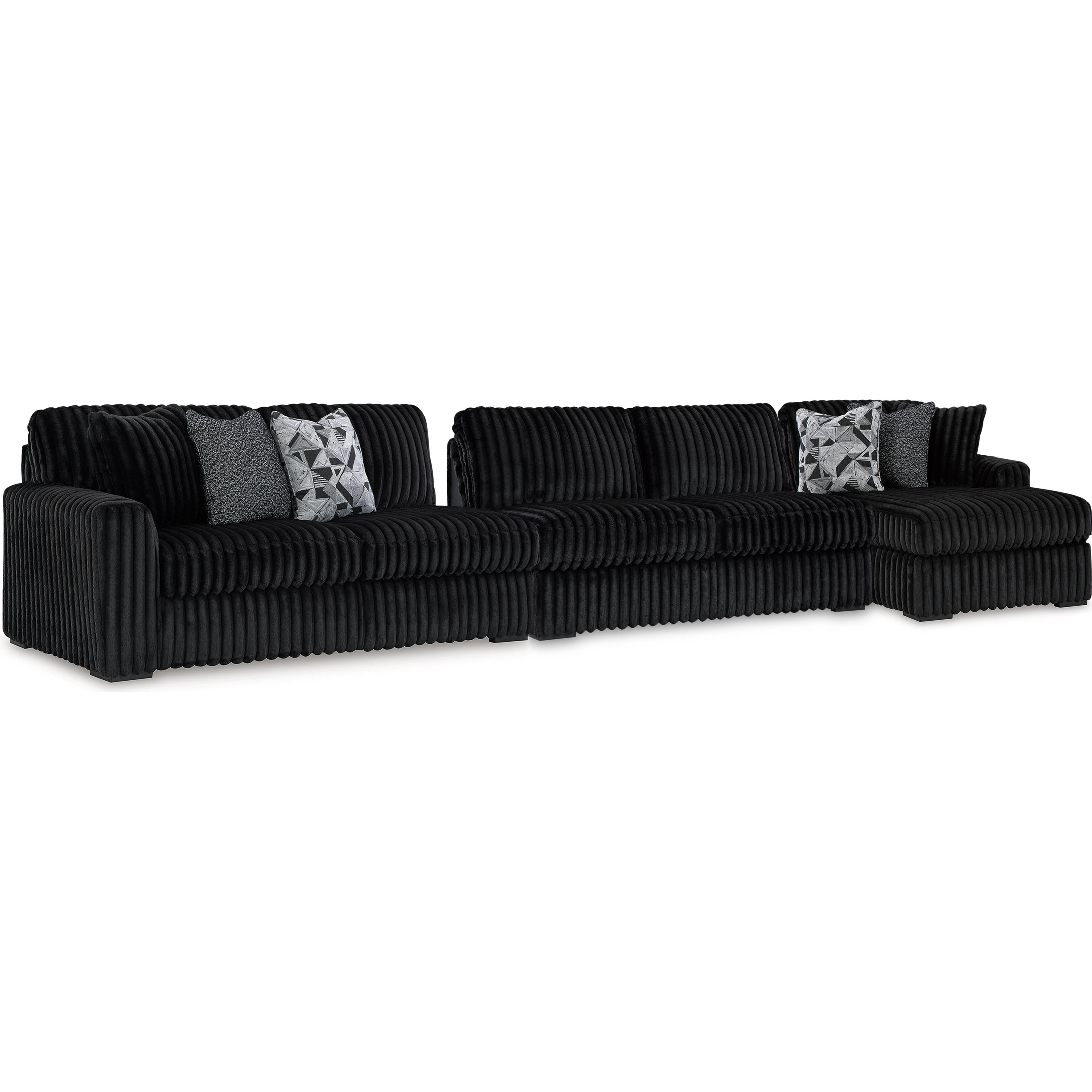 Signature Design by Ashley Midnight-Madness 98103S9 3 pc Sectional with Chaise - Image 1