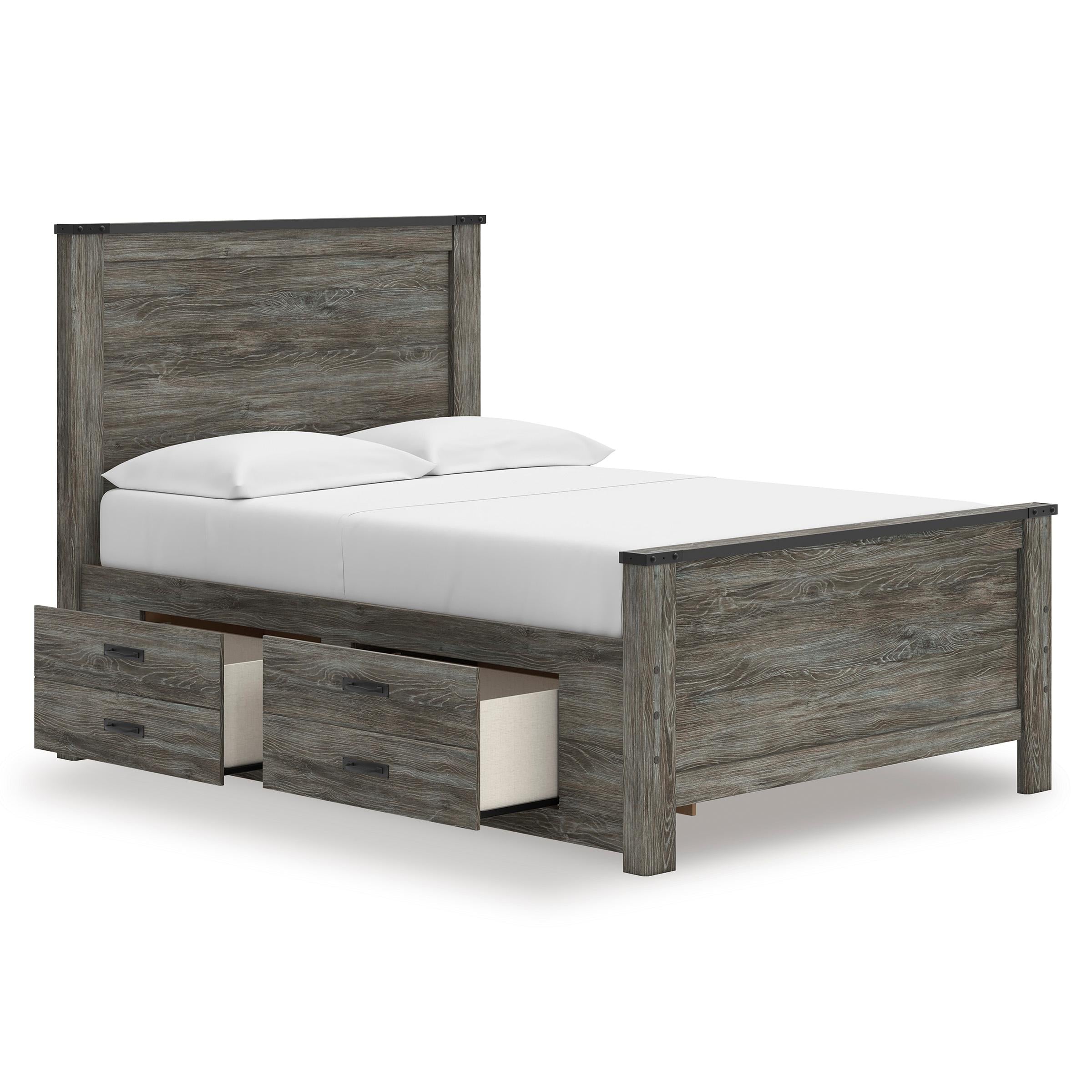 Signature Design by Ashley Frandern B4480B24 Full Panel Bed with Storage - Image 2