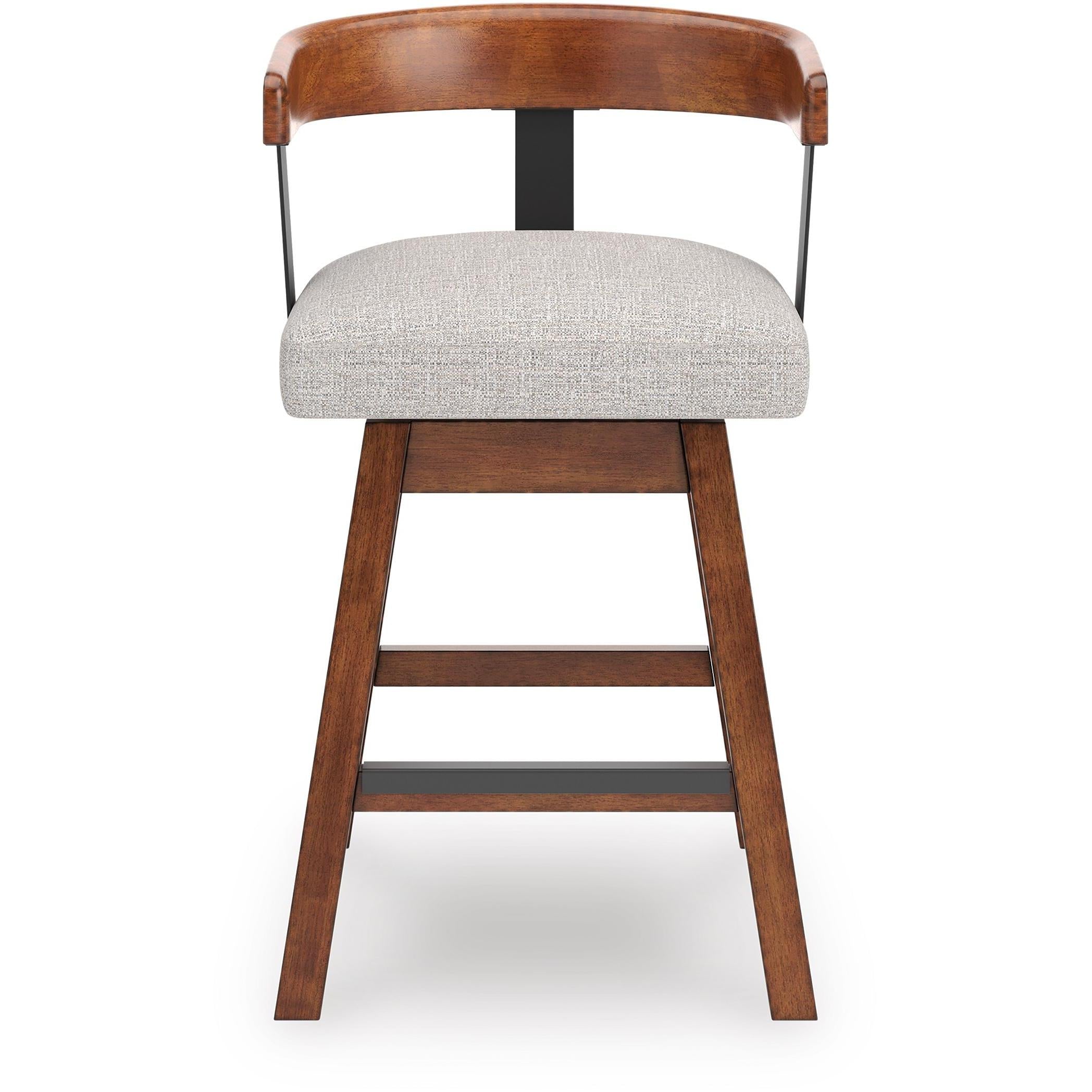 Signature Design by Ashley Ralene D594-224 Upholstered Swivel Barstool - Image 2