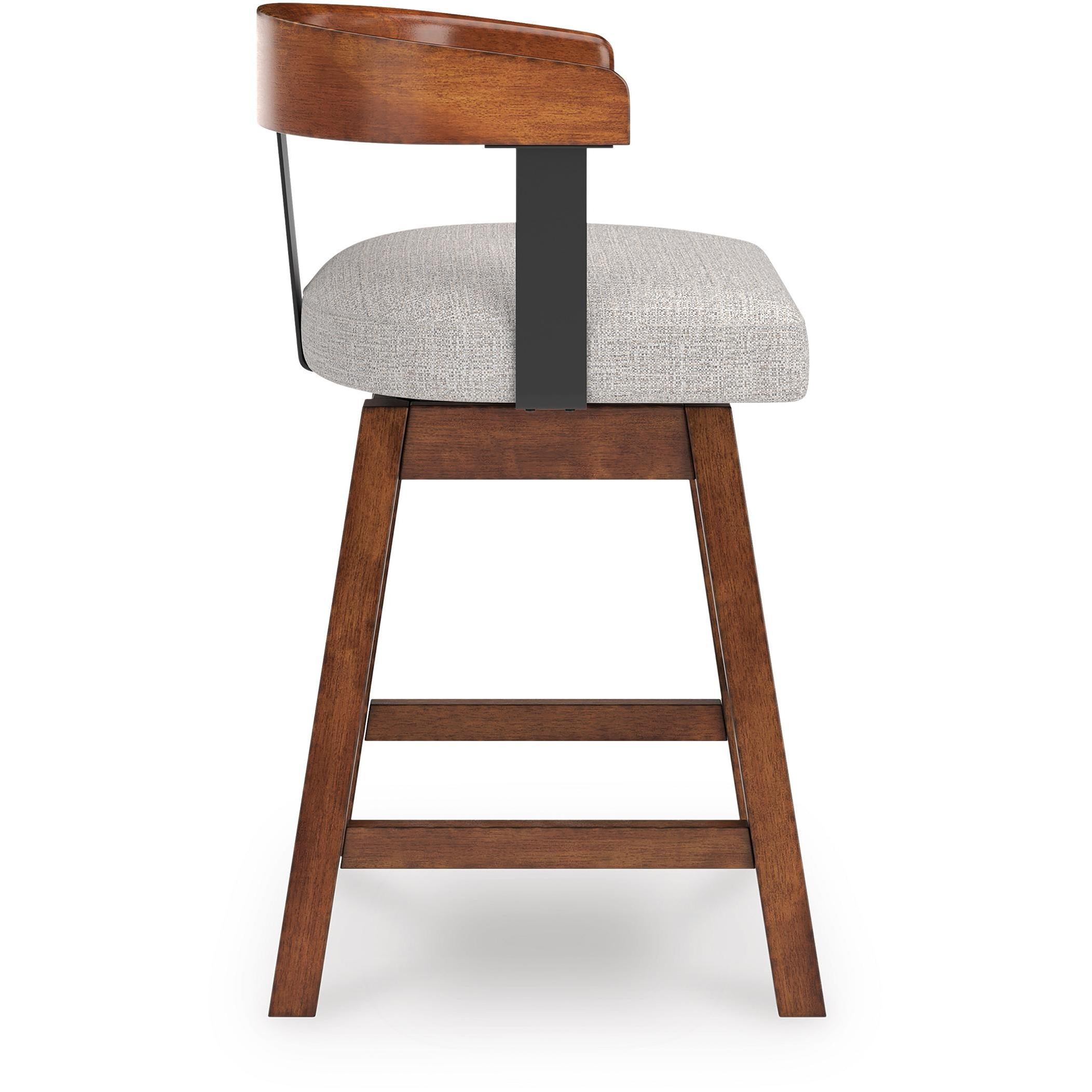 Signature Design by Ashley Ralene D594-224 Upholstered Swivel Barstool - Image 3