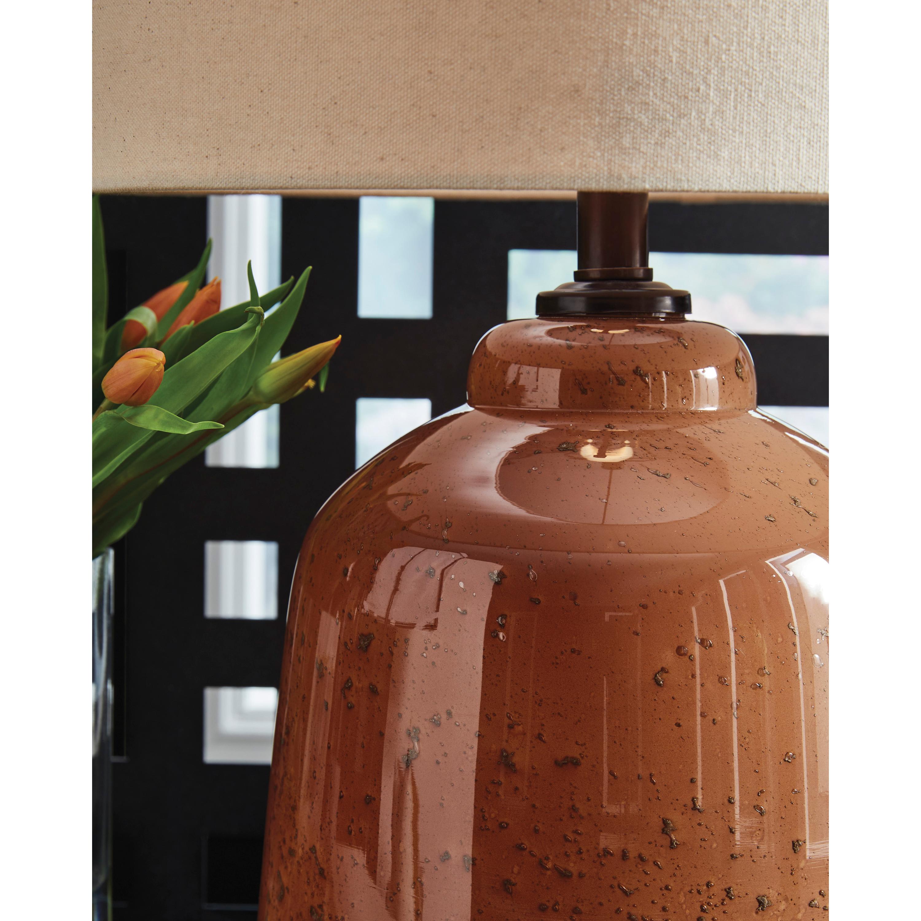 Signature Design by Ashley Aaleahya L430904 Glass Table Lamp - Image 3
