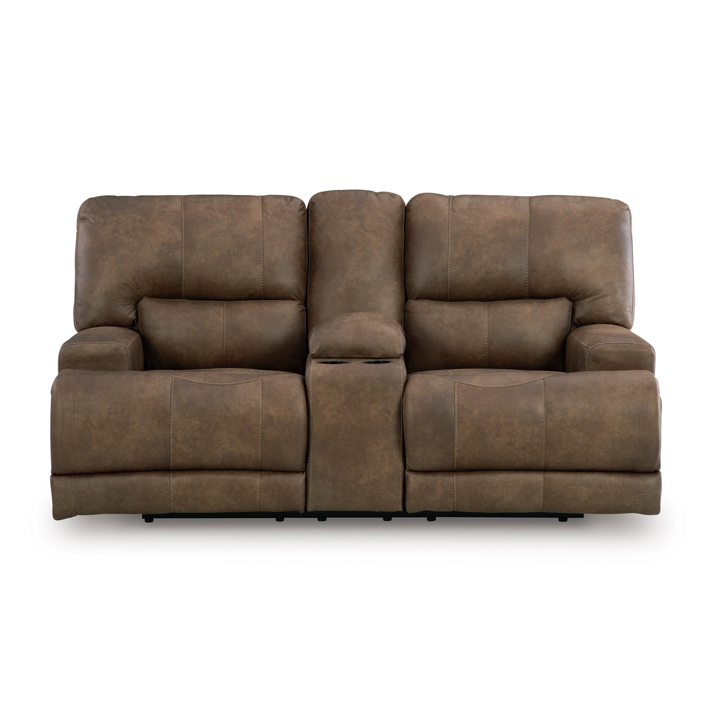 Signature Design by Ashley Beckley Place PC9180218 Power Reclining Loveseat with Console and Adjustable Headrest - Image 3