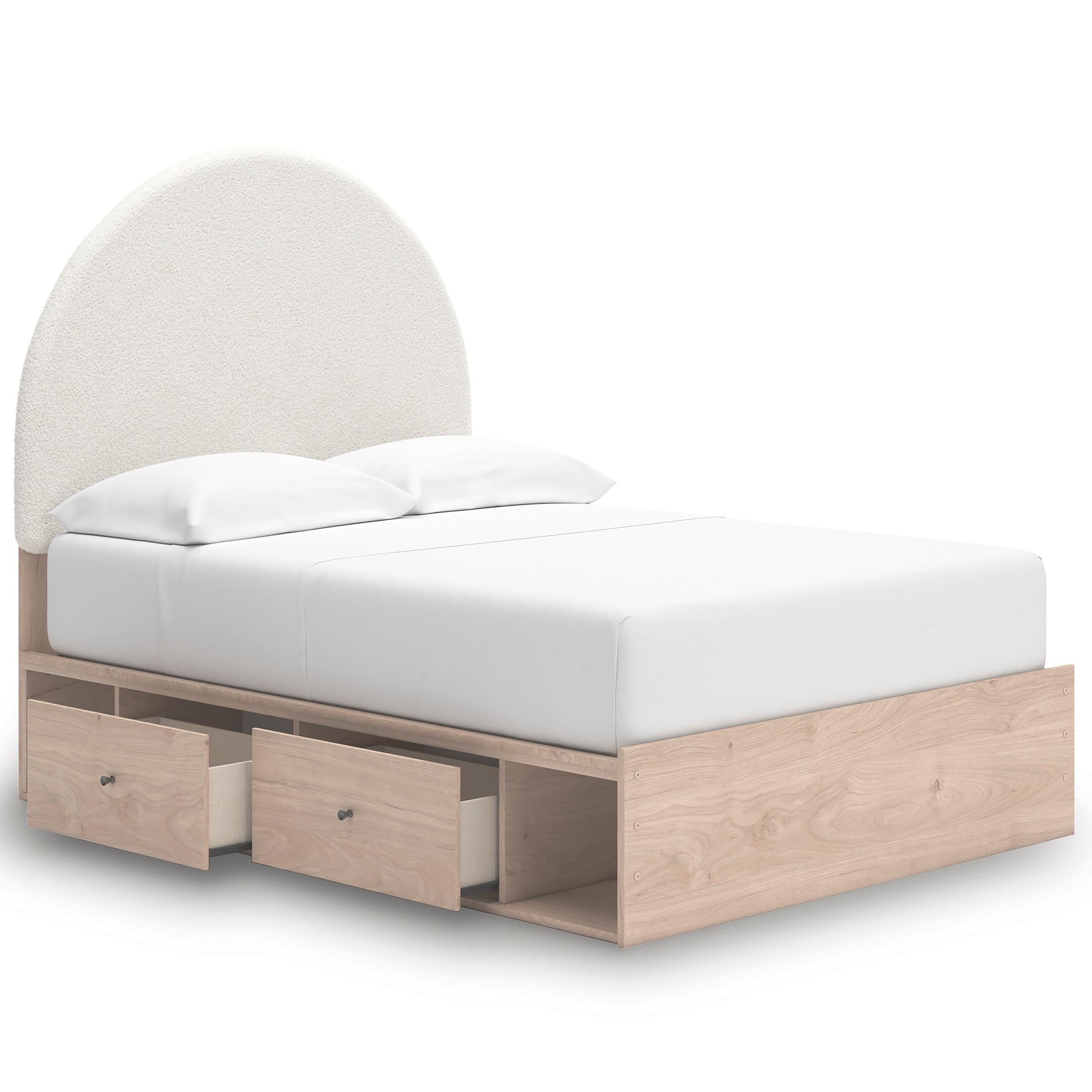 Signature Design by Ashley Arloster PCB1566B5 Full Upholstered Panel Bed with Storage - Image 2