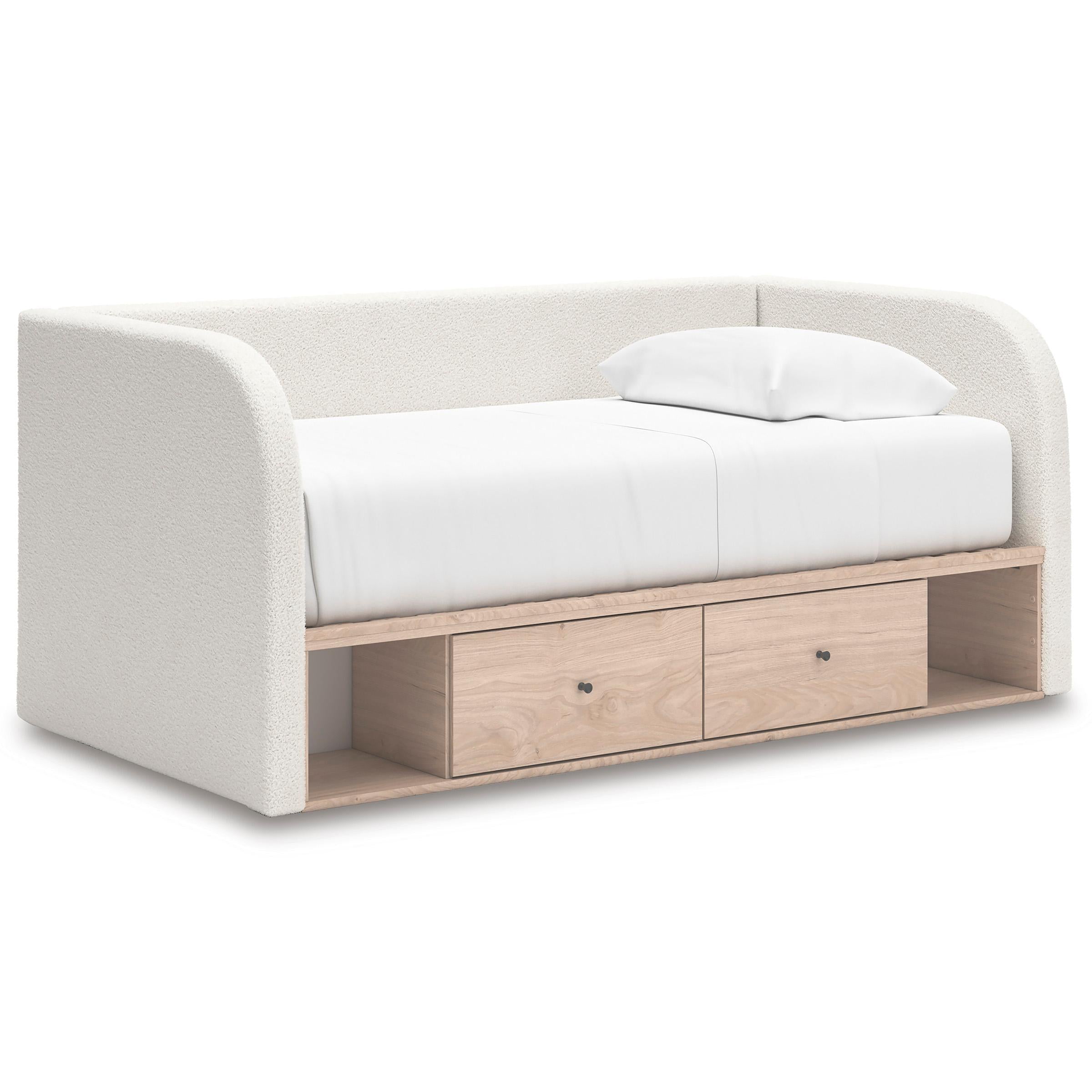 Signature Design by Ashley Arloster PCB1566B9 Twin Upholstered Day Bed with Storage - Image 1