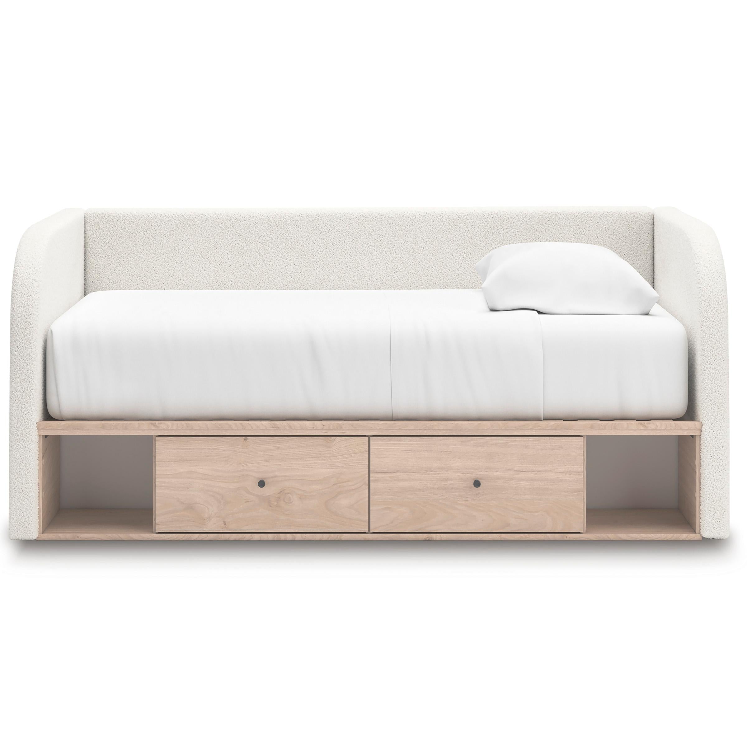 Signature Design by Ashley Arloster PCB1566B9 Twin Upholstered Day Bed with Storage - Image 3