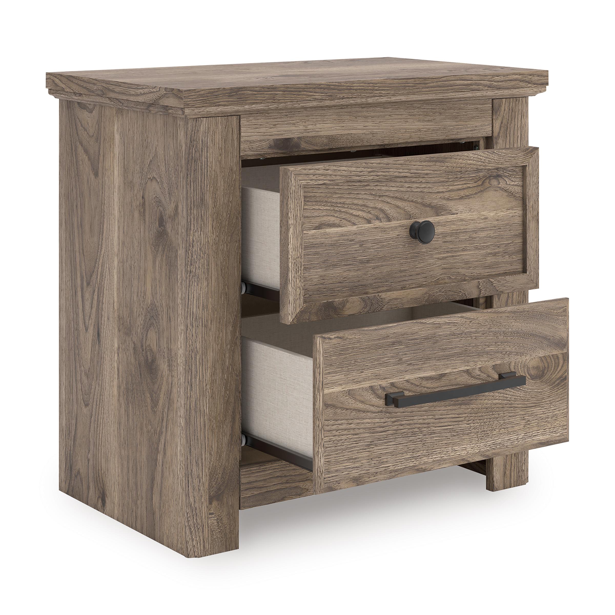 Signature Design by Ashley Rusticott PCB2260-92 Two Drawer Night Stand - Image 2