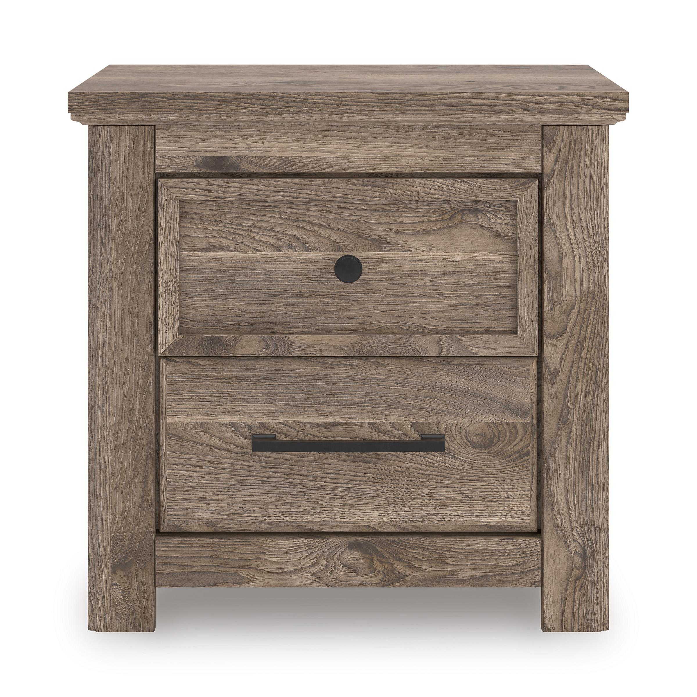 Signature Design by Ashley Rusticott PCB2260-92 Two Drawer Night Stand - Image 3