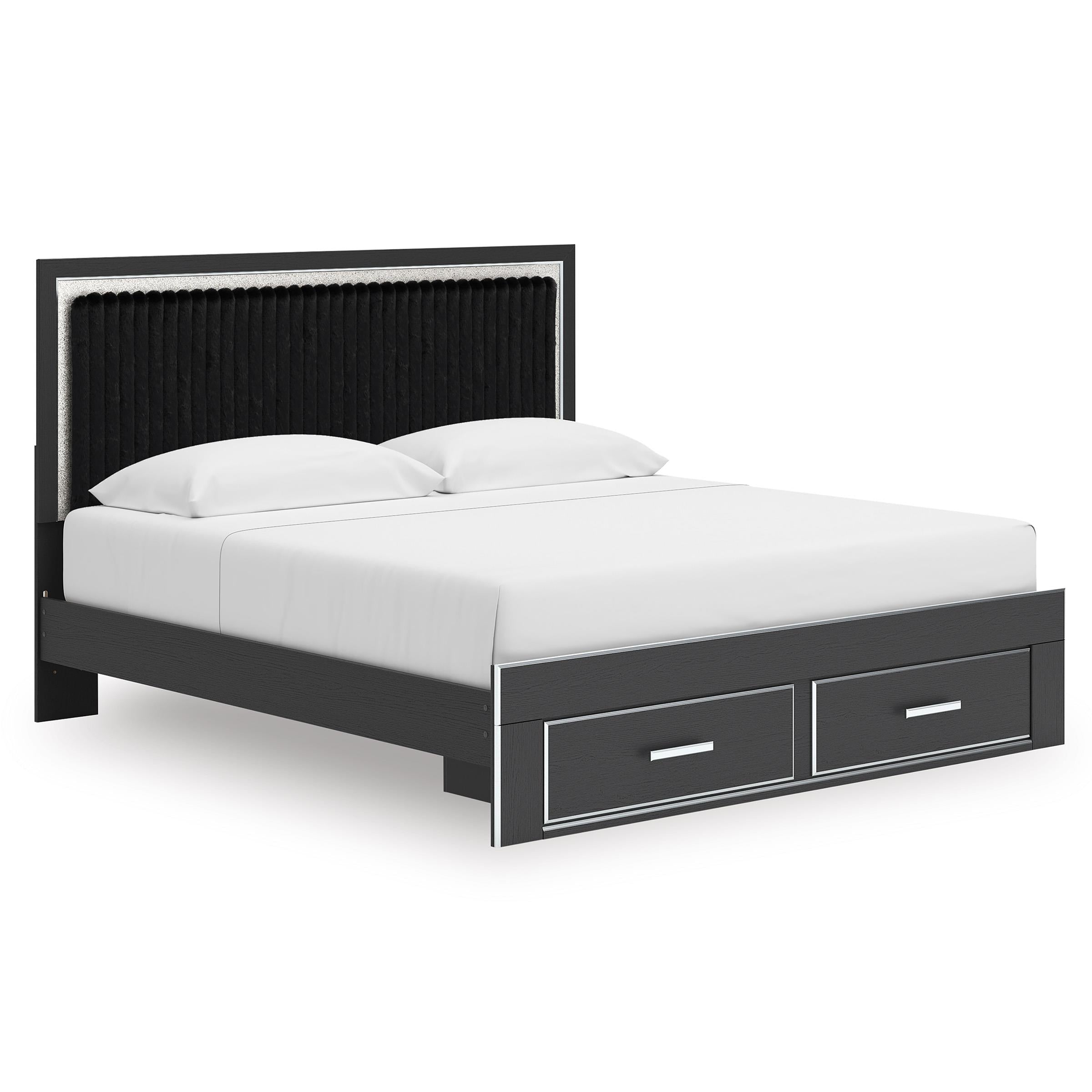 Signature Design by Ashley Zuraleus PCB3380B11 King Upholstered Panel Storage Bed - Image 1